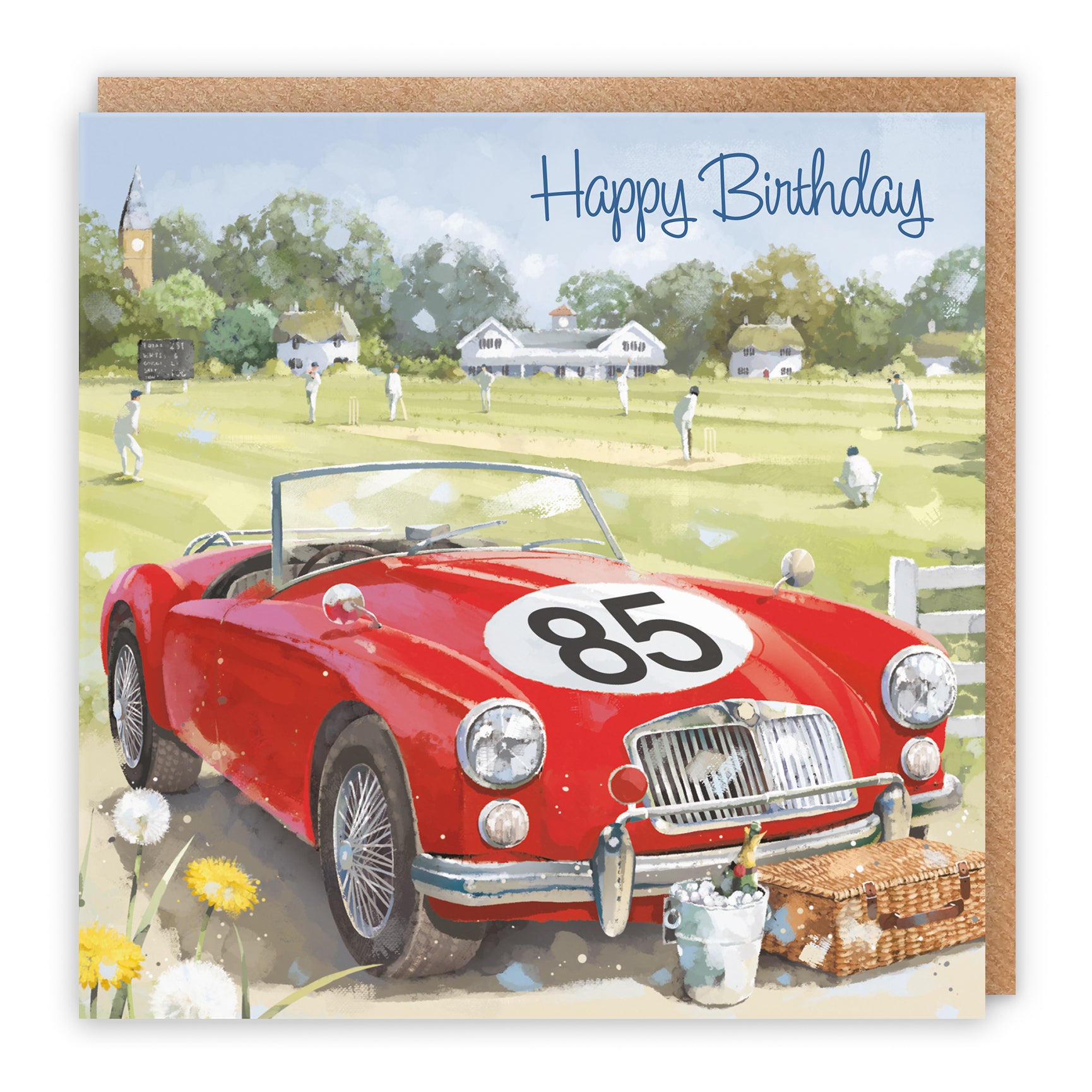 Classic Sports Car Birthday Card Milo's Gallery