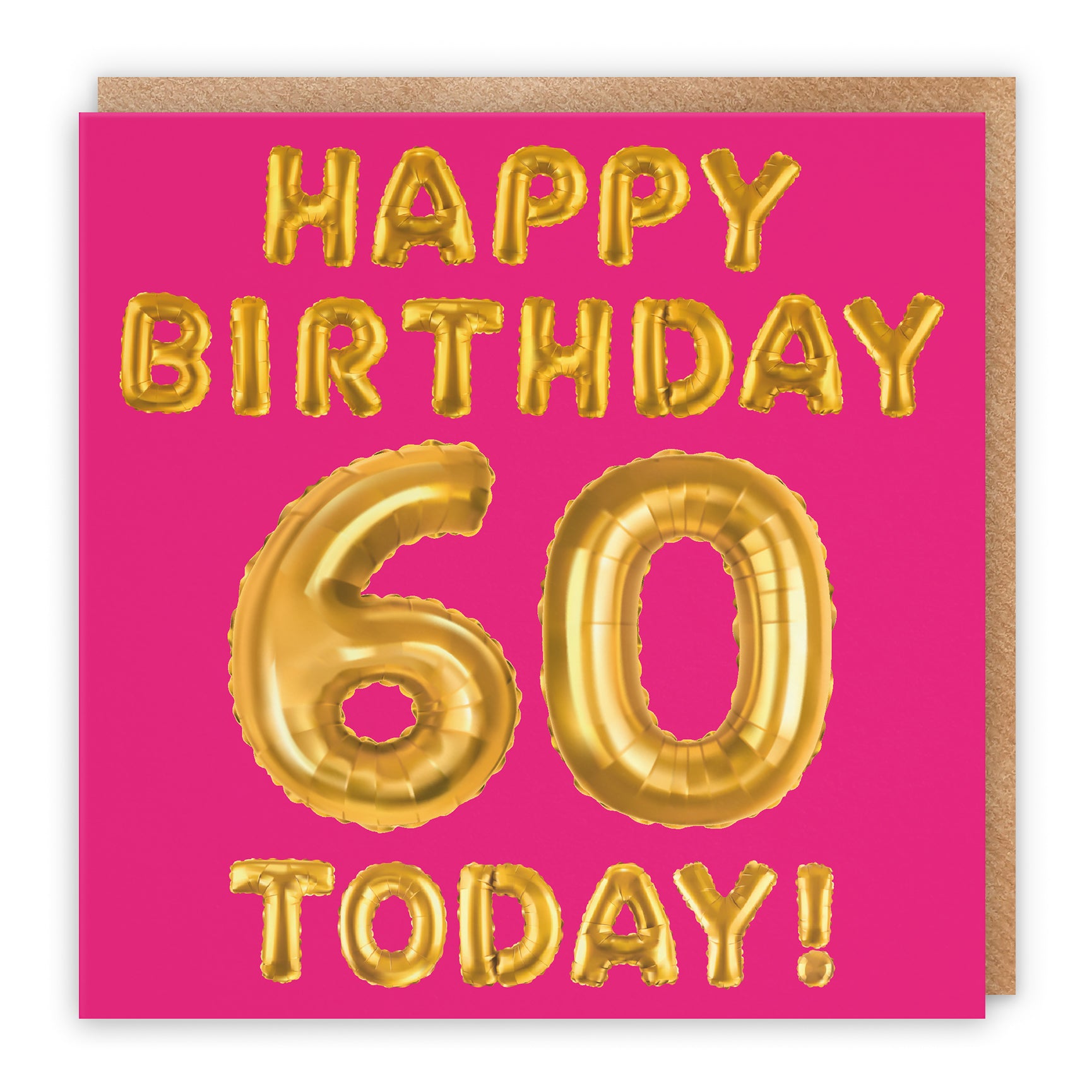 Pink Balloon Birthday Card