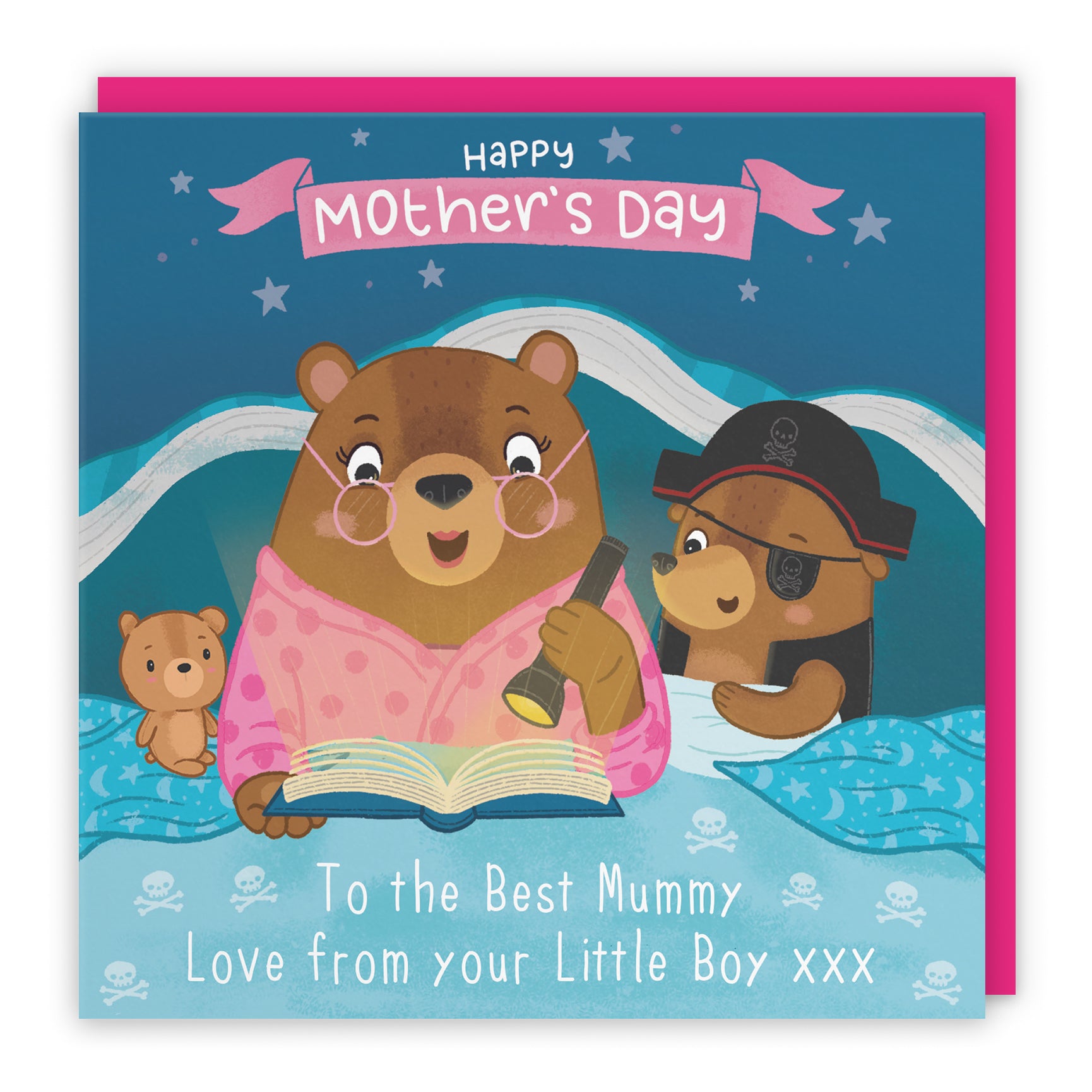 Bedtime Story Mother's Day Card Cute Bears