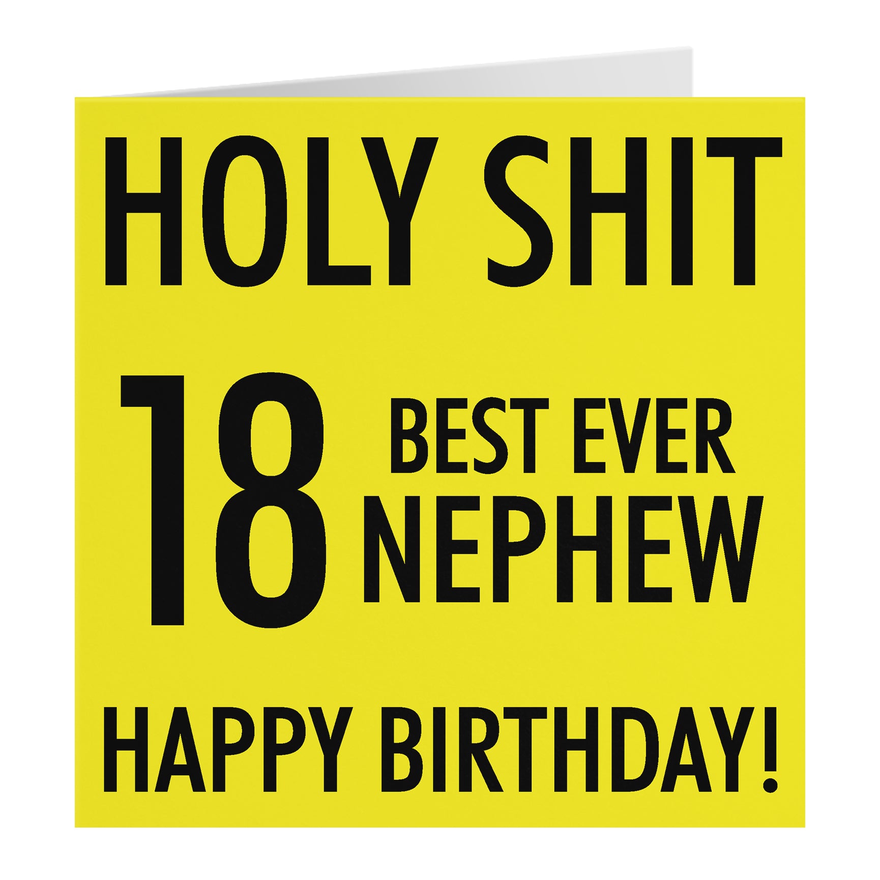 Funny Birthday Card Holy Shit