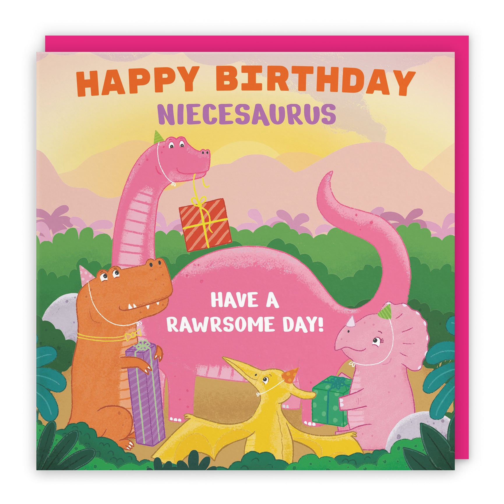 Dinosaur Party Birthday Card Imagination