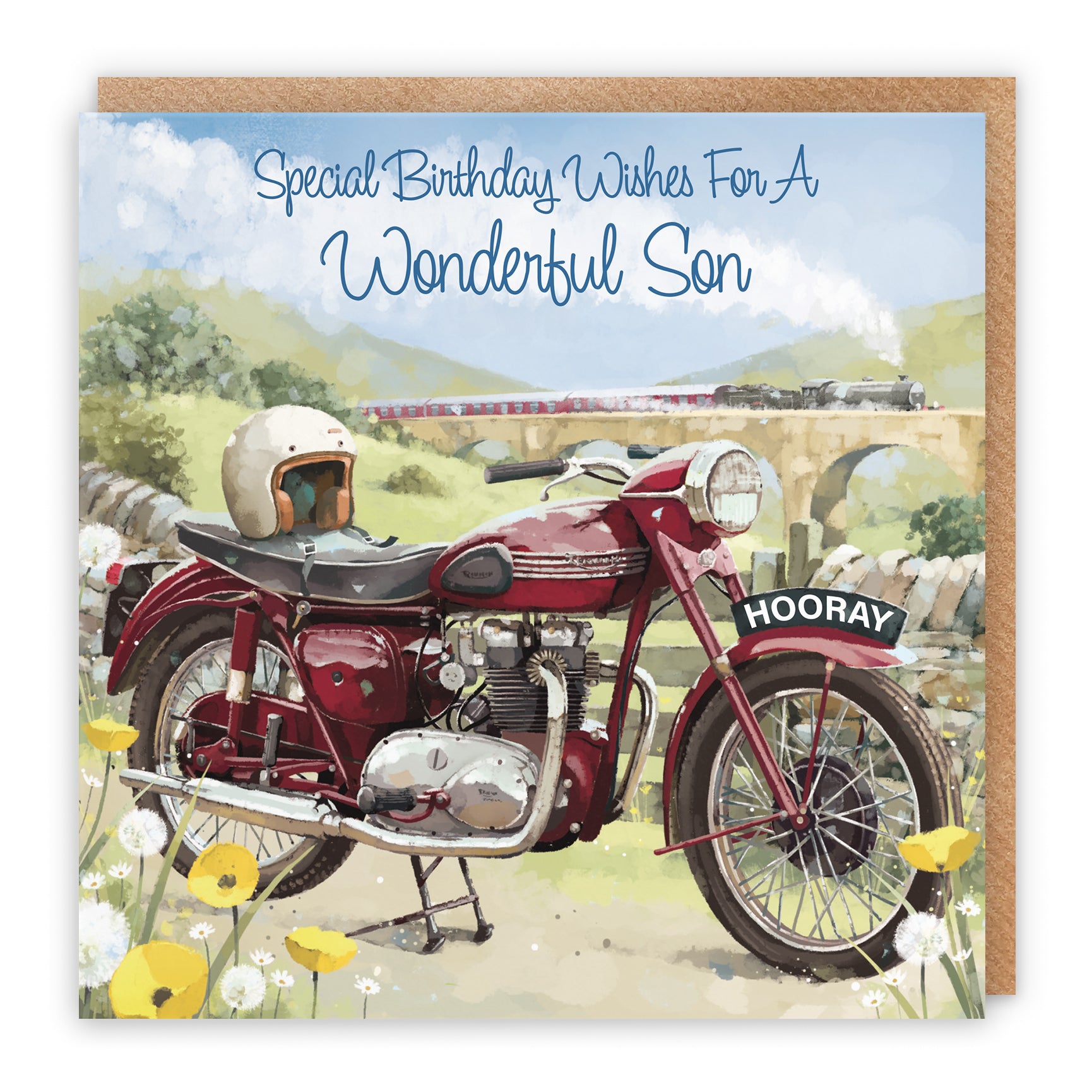 Motorbike Birthday Card Milo's Gallery