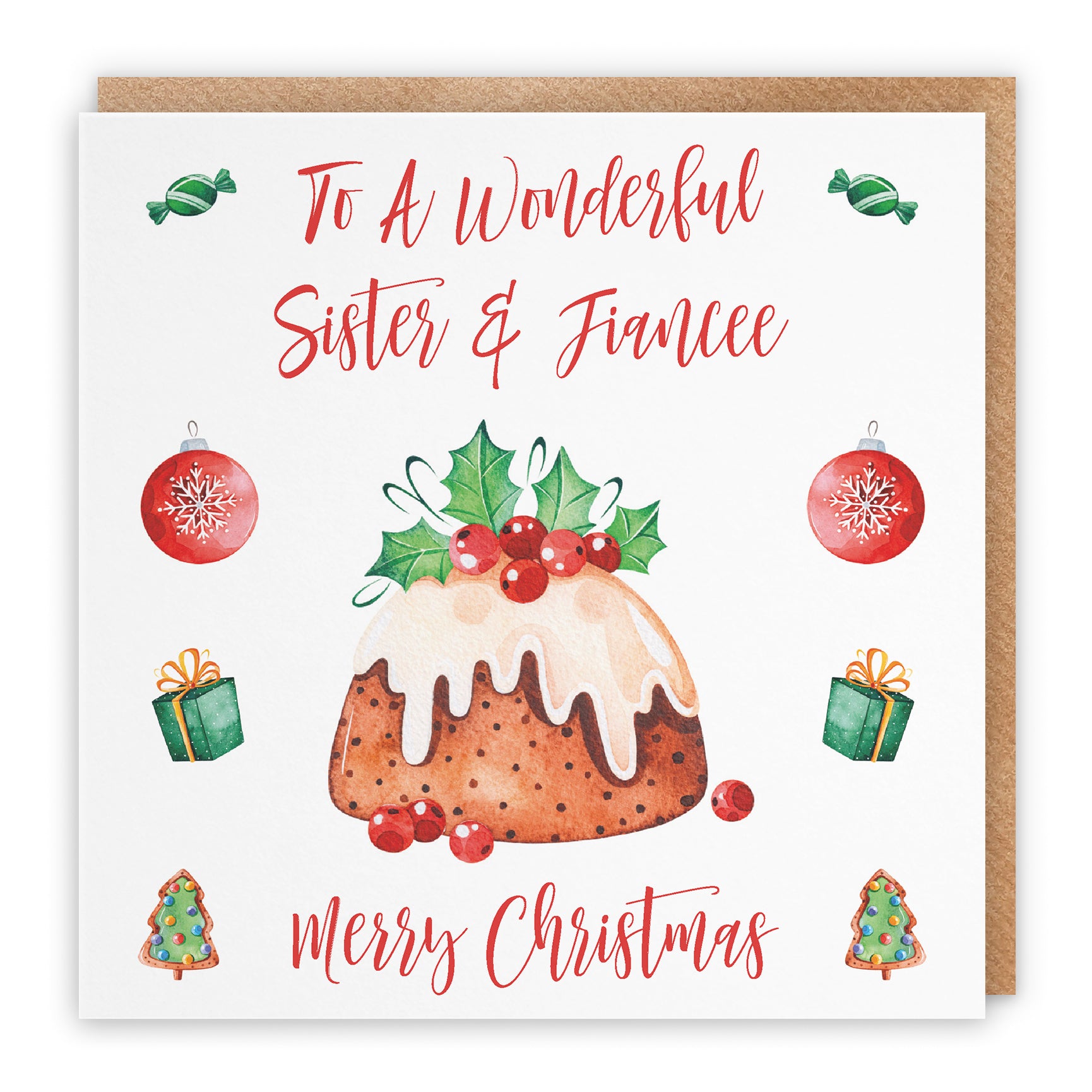 Christmas Card Christmas Pudding
