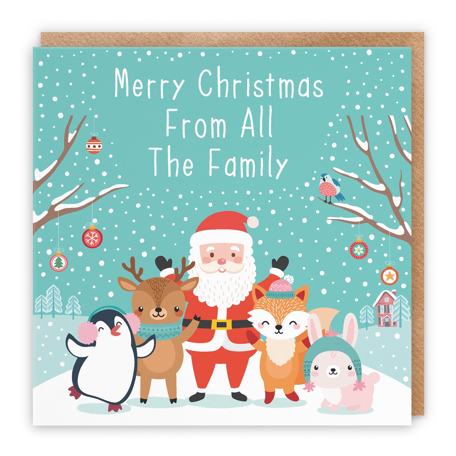 Christmas Card Santa & Friends