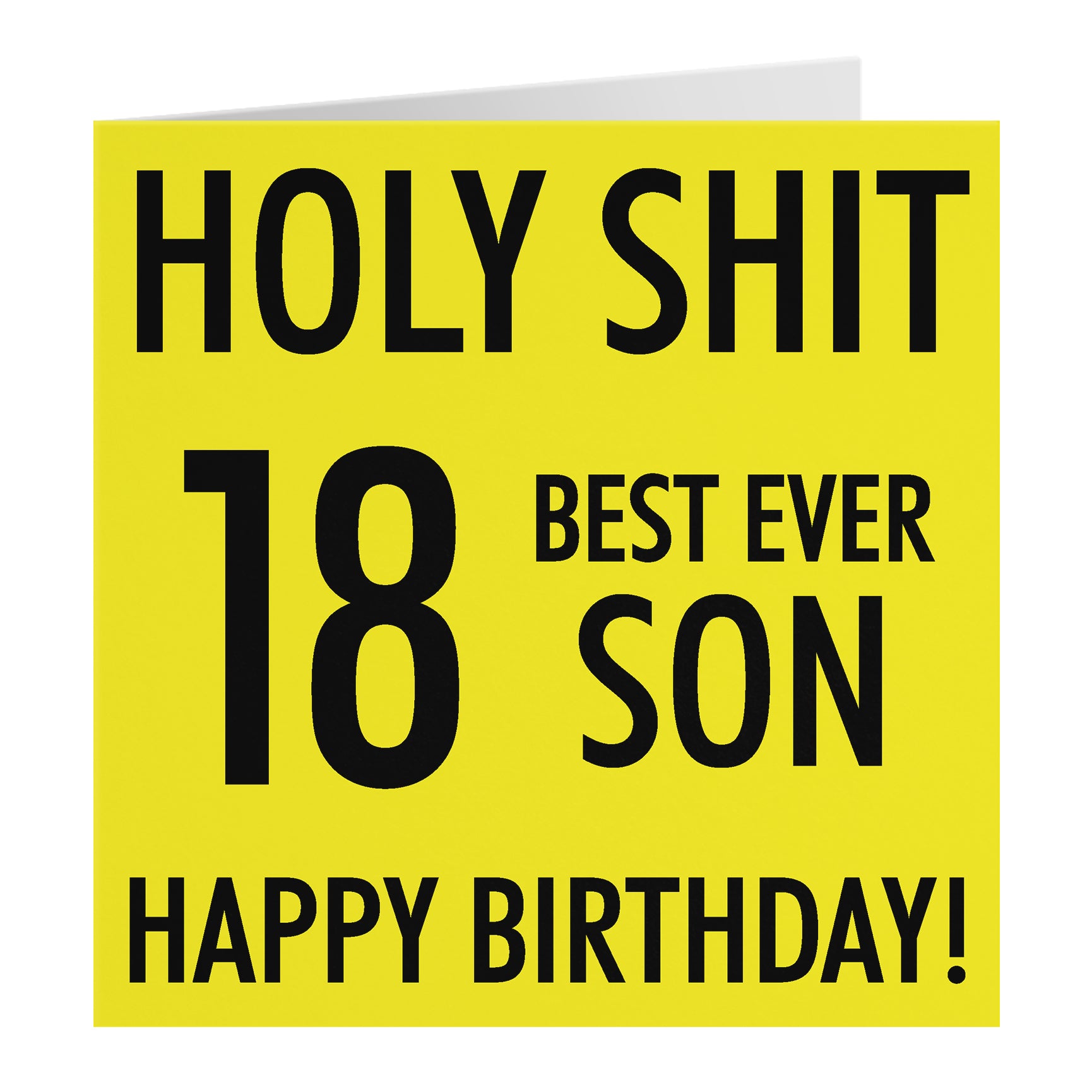 Funny Birthday Card Holy Shit