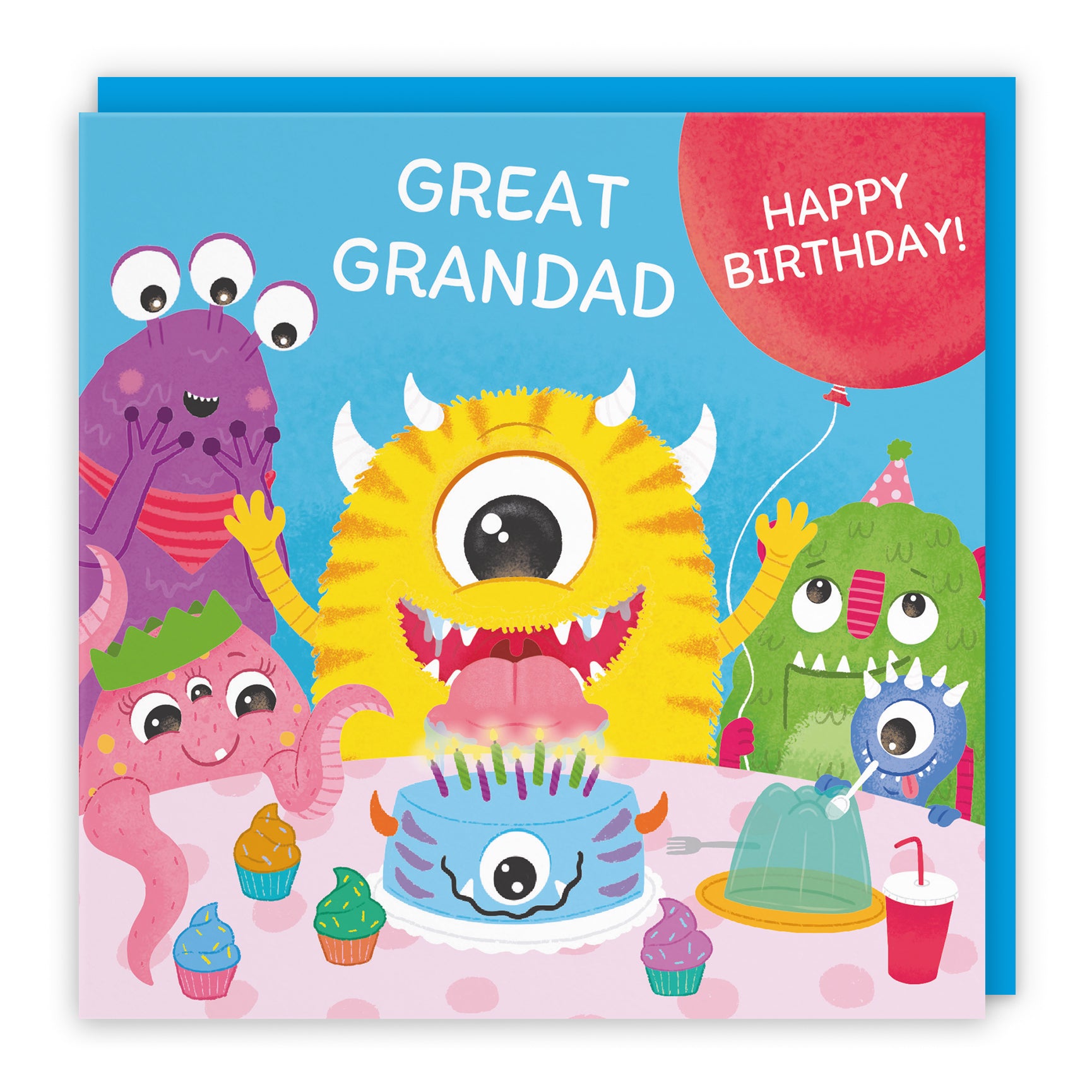Monsters Party Cute Birthday Card Imagination