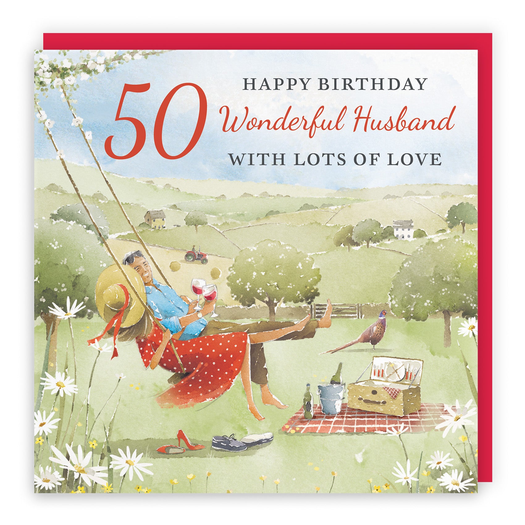 Meadow Picnic Birthday Card Milo's Gallery