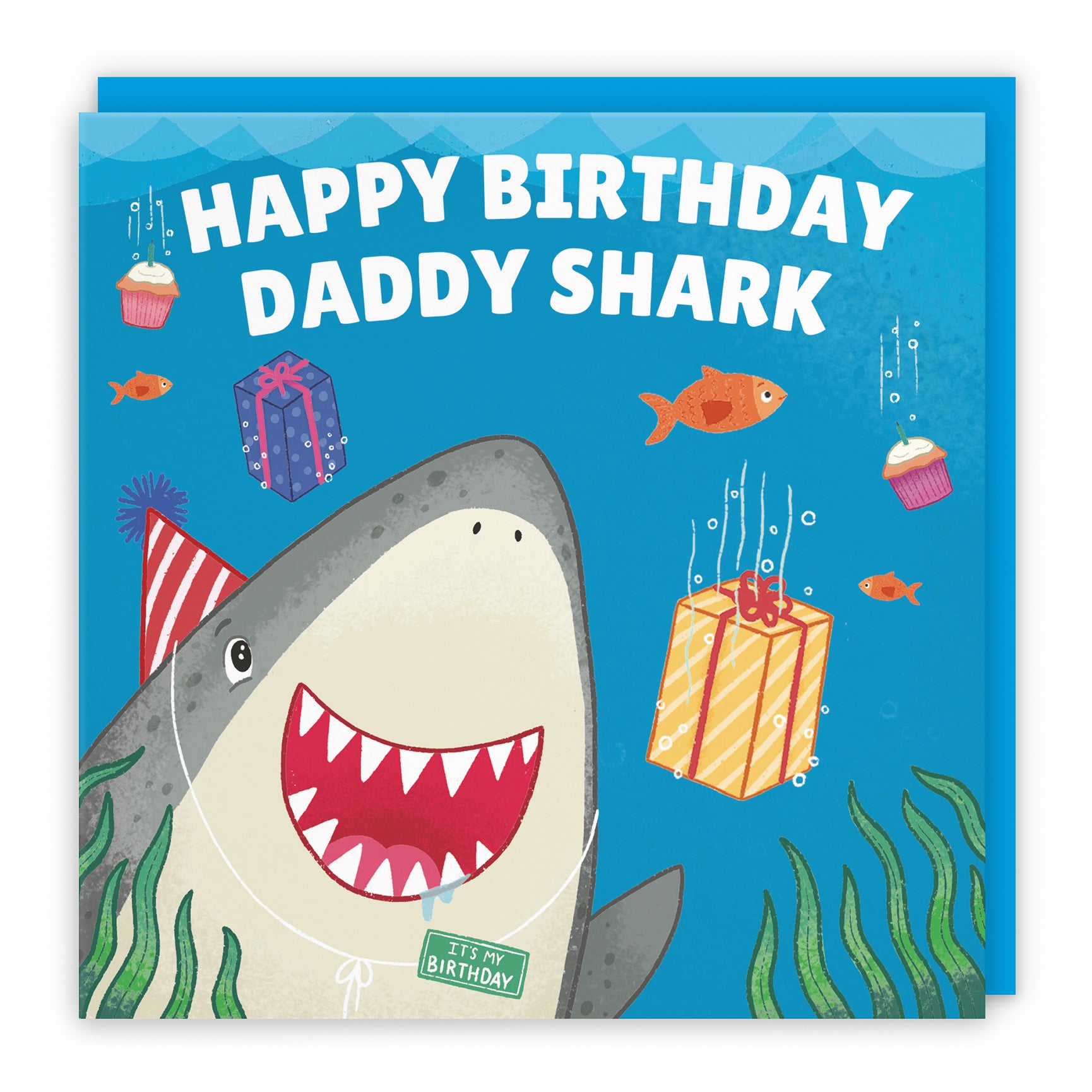 Cute Shark Birthday Card Ocean