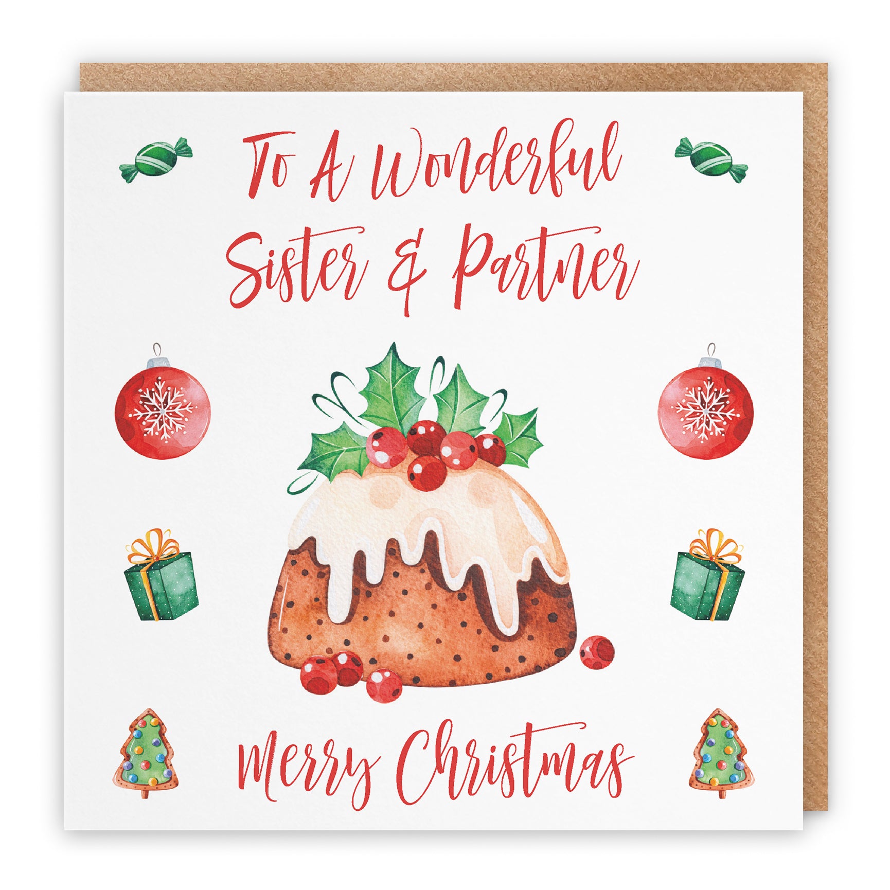 Christmas Card Christmas Pudding