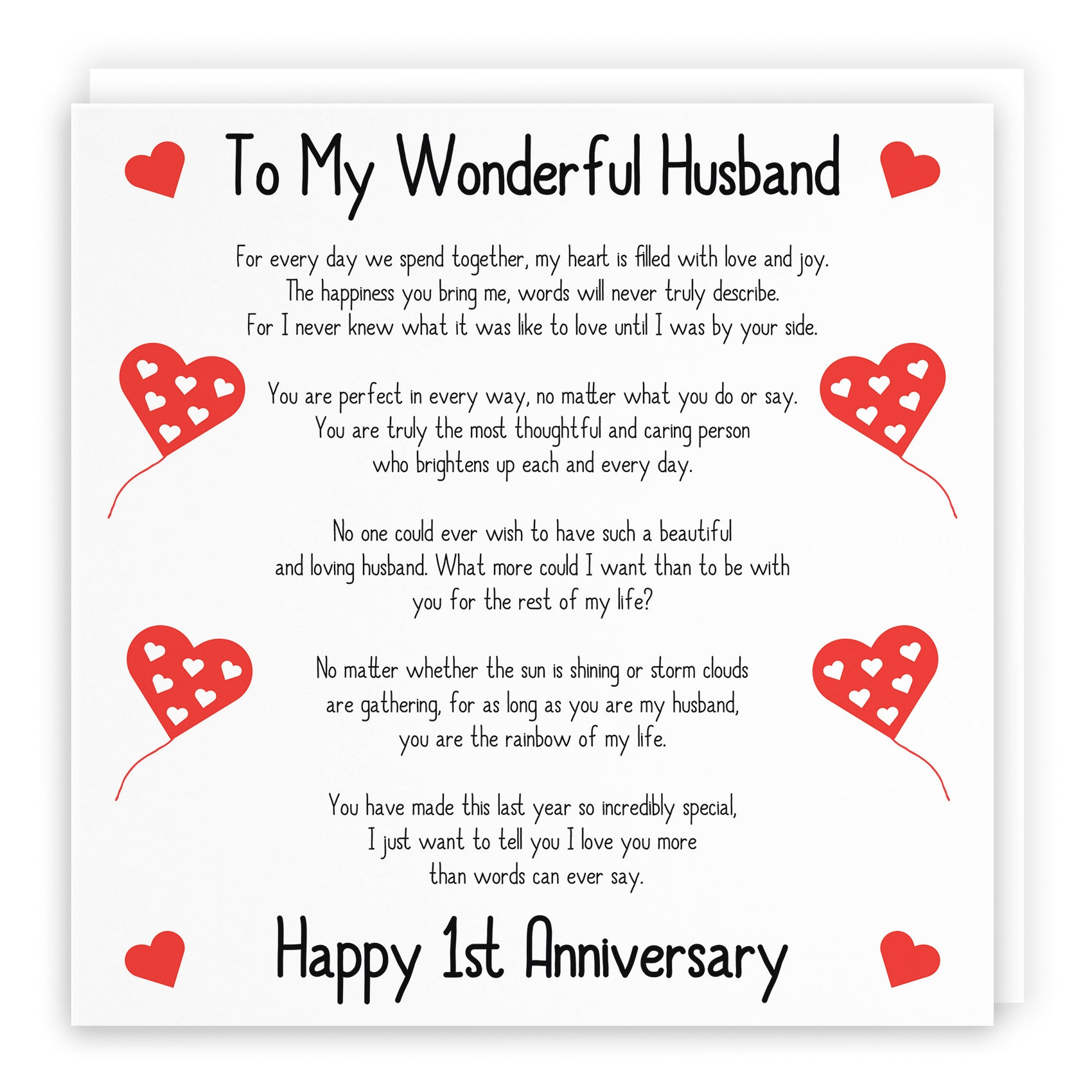 Romantic Verses Anniversary Card