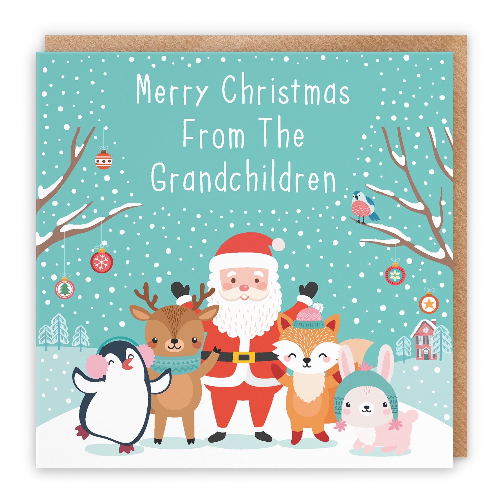 Christmas Card Santa & Friends