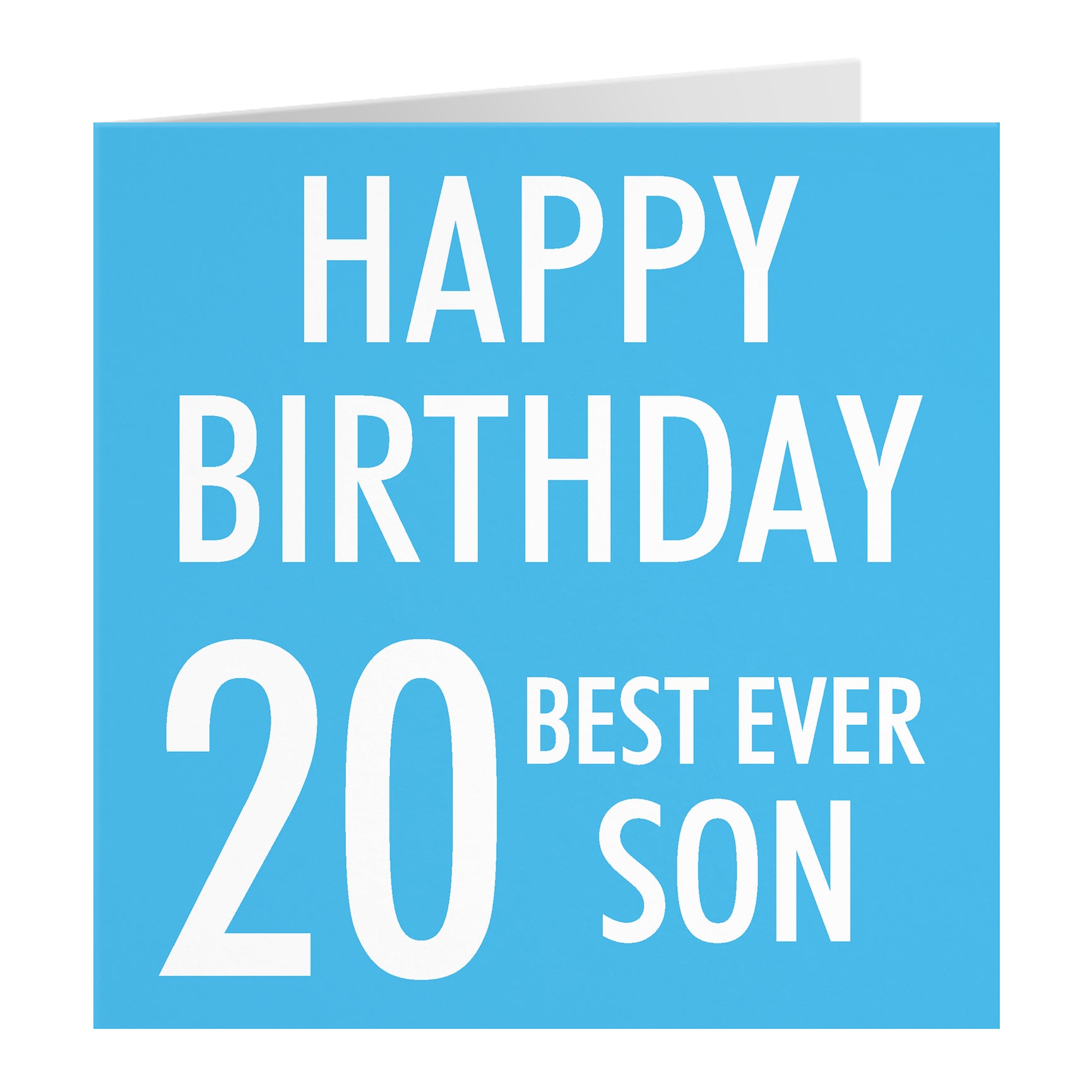 Blue Birthday Card Urban Colour