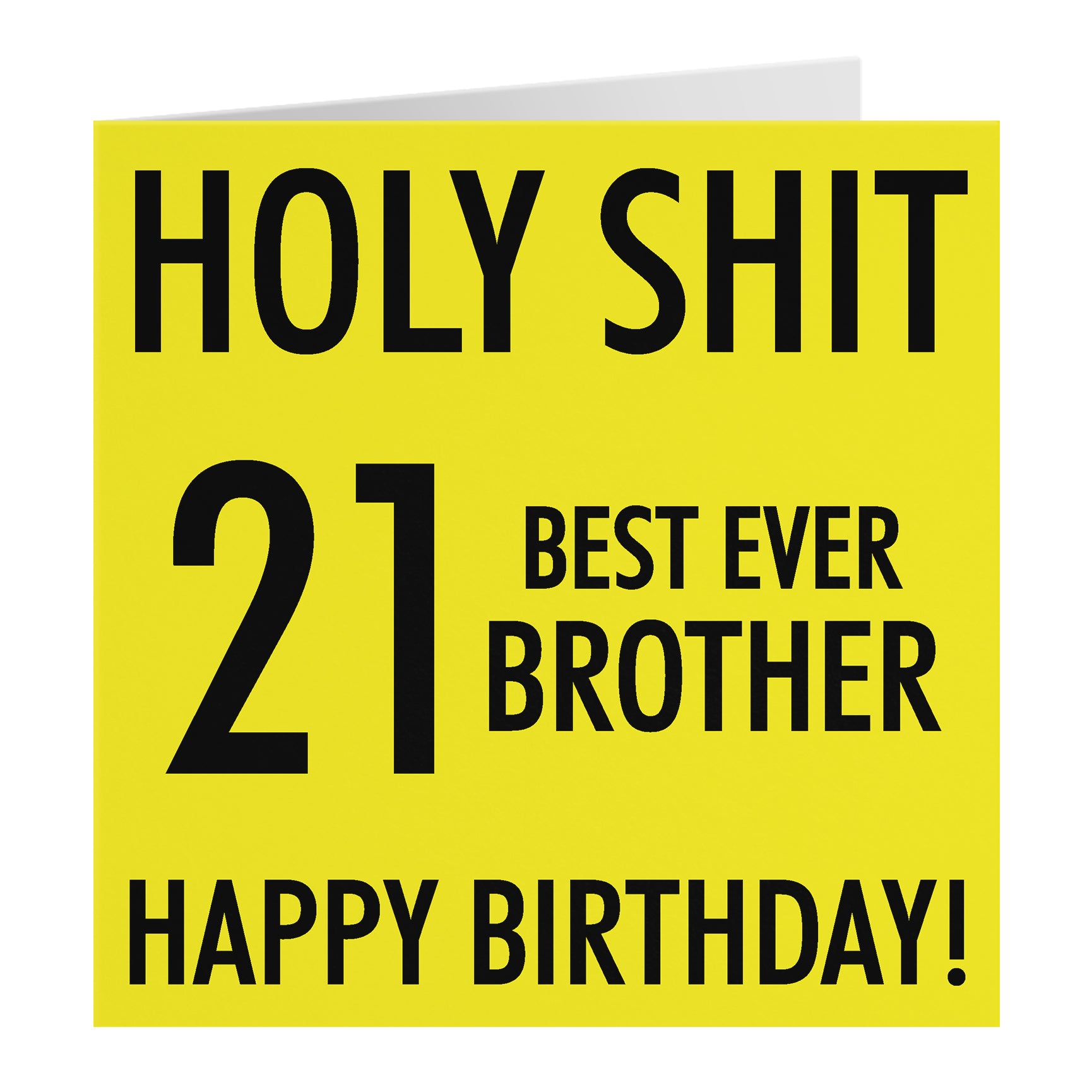 Funny Birthday Card Holy Shit
