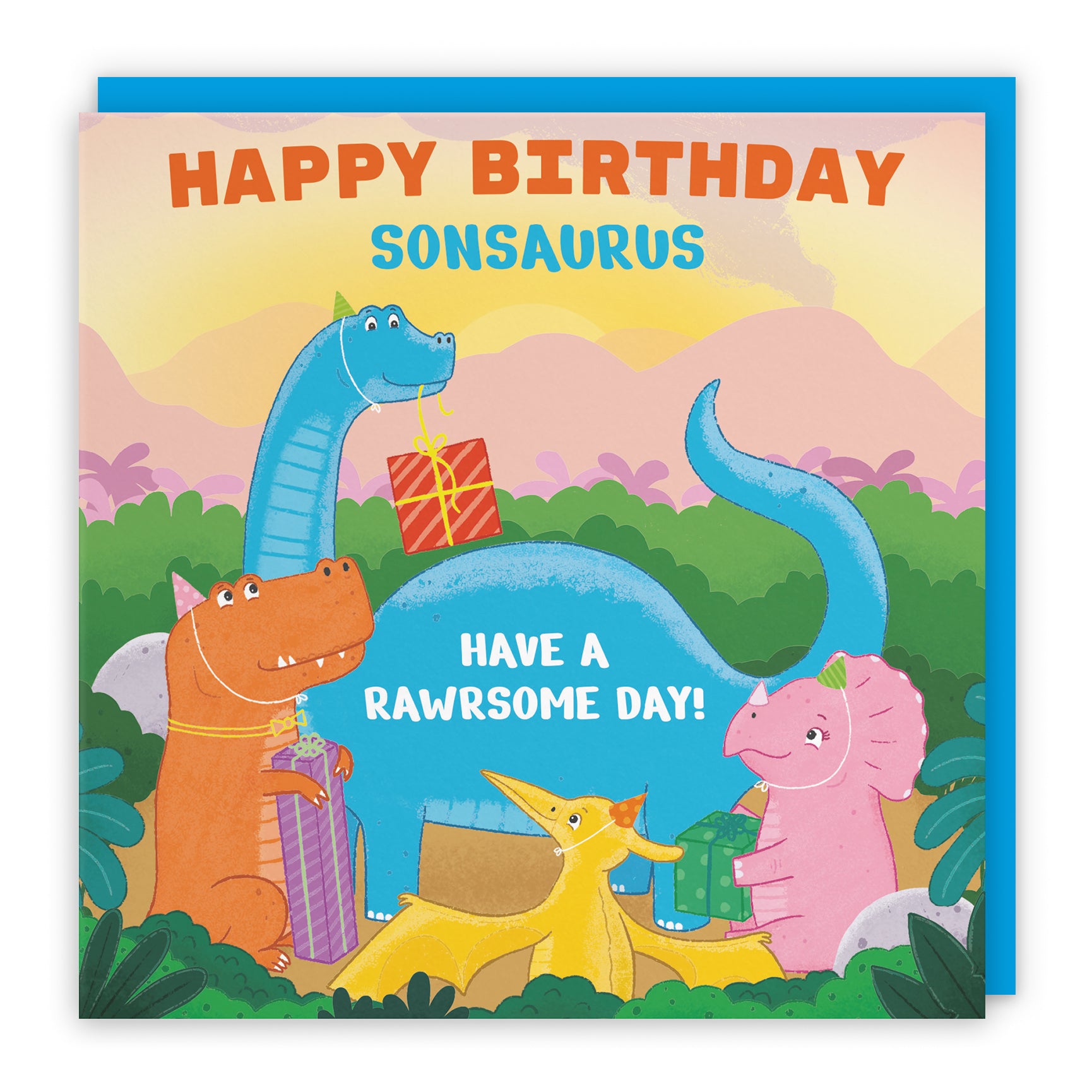 Dinosaur Party Birthday Card Imagination