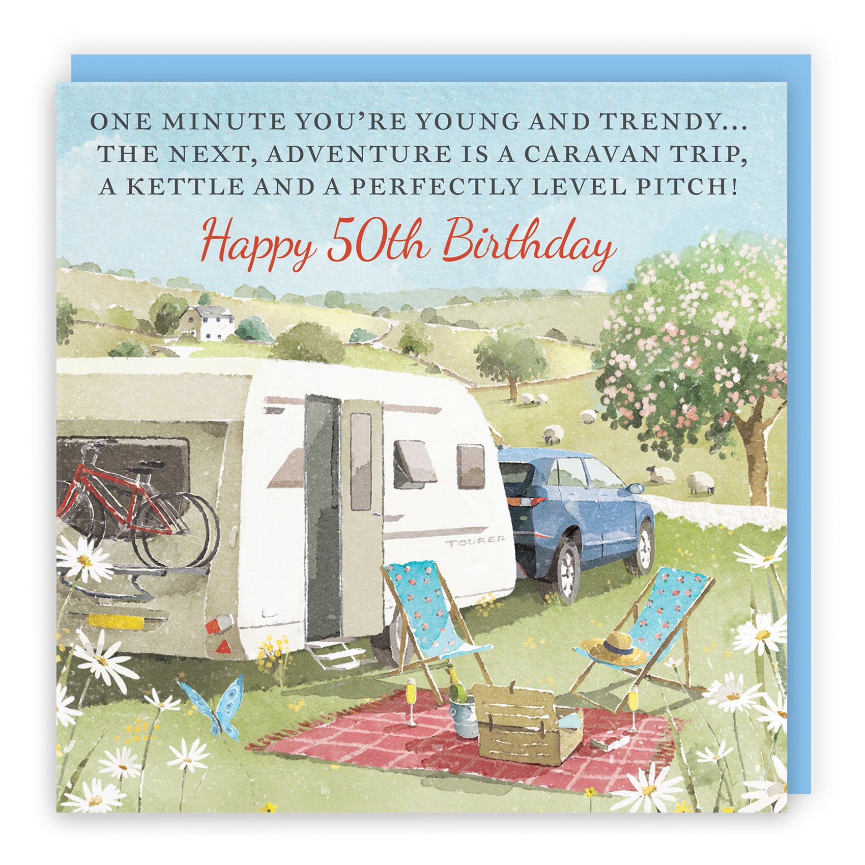 Caravan Holiday Birthday Card Milo's Gallery