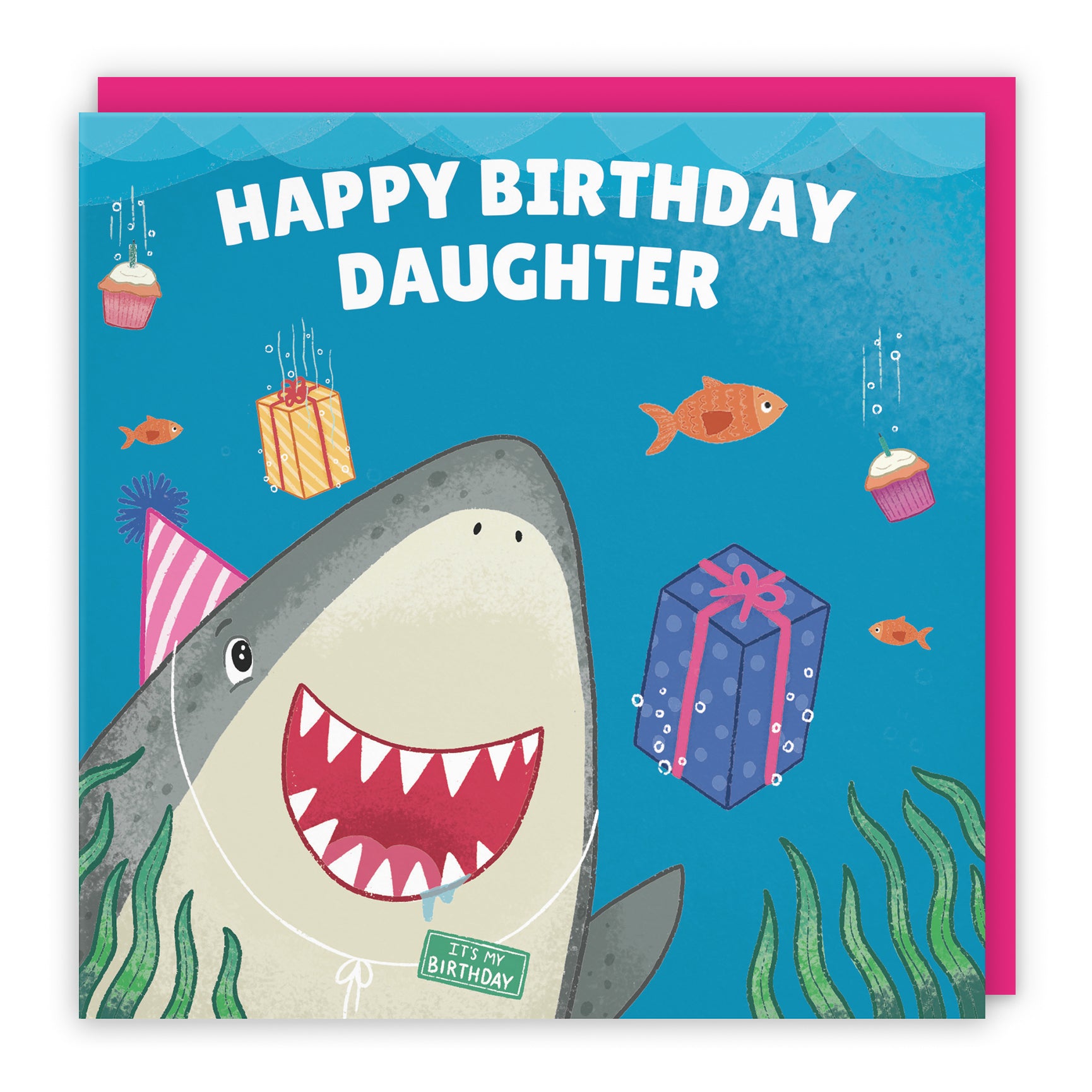 Cute Shark Birthday Card Ocean