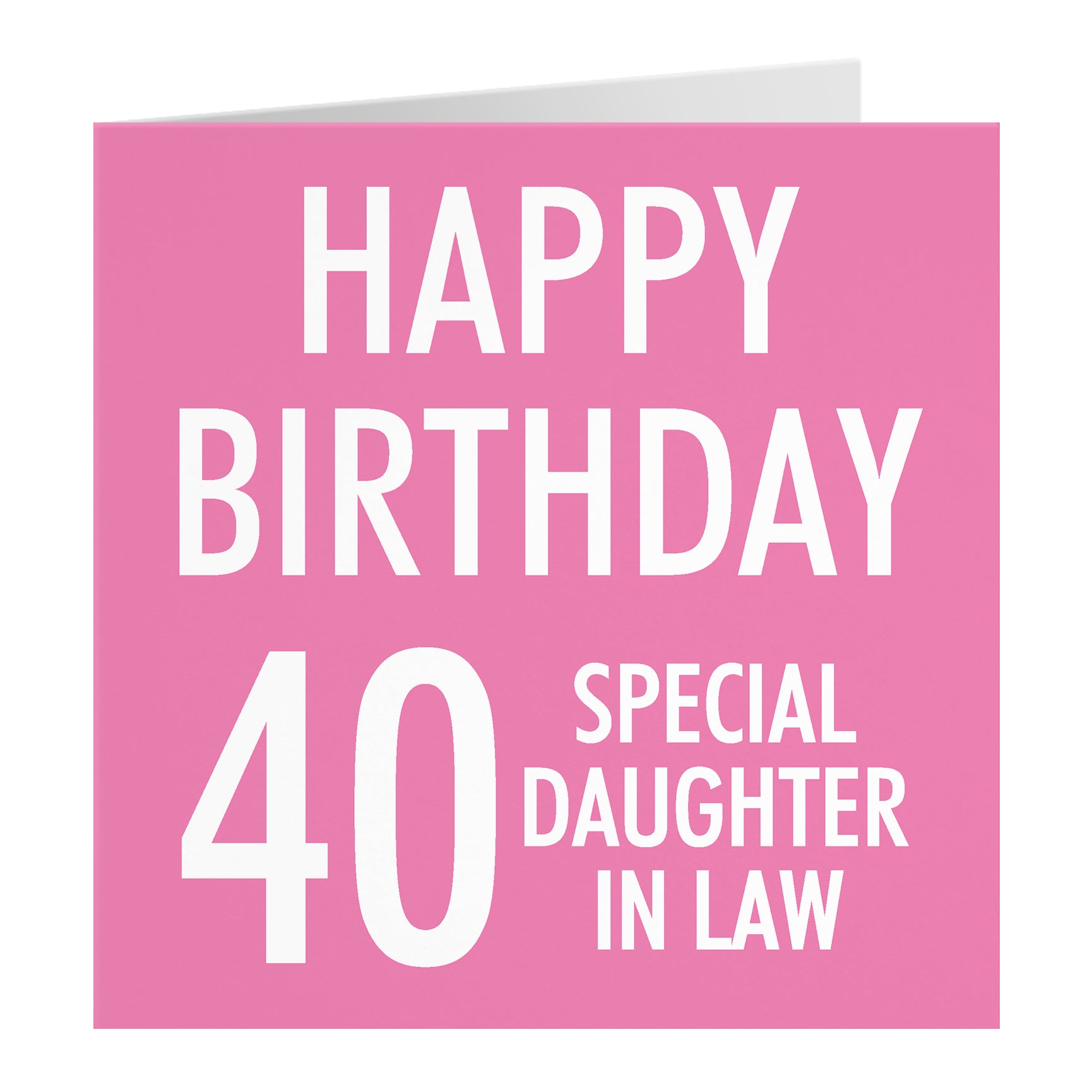 Pink Birthday Card Urban Colour
