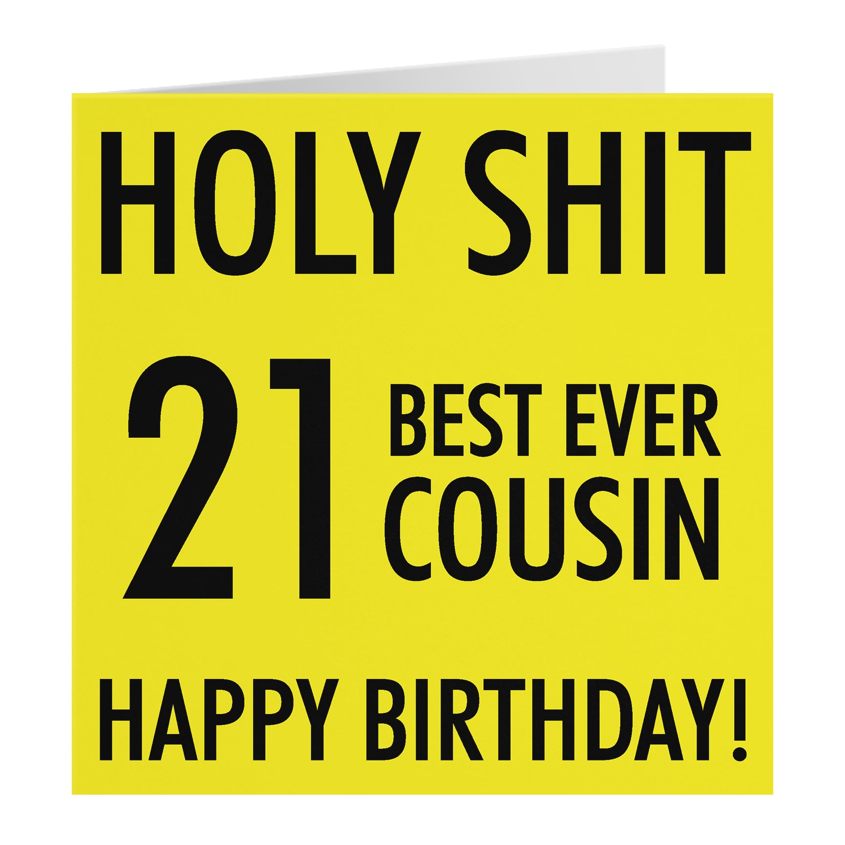 Funny Birthday Card Holy Shit