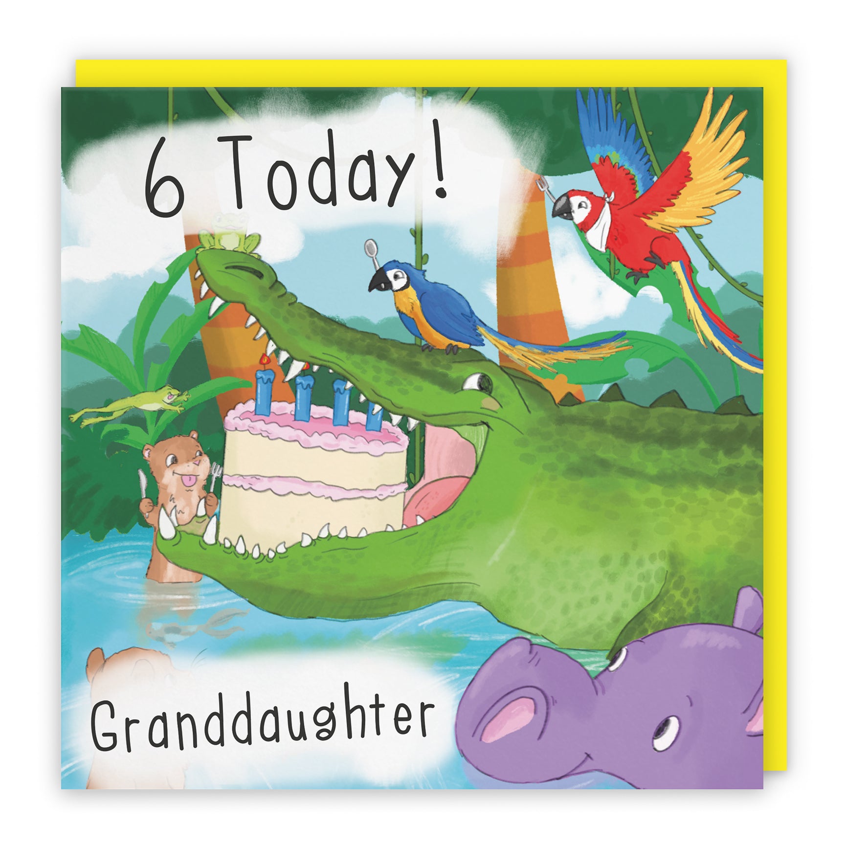 Crocodile Birthday Card Jungle