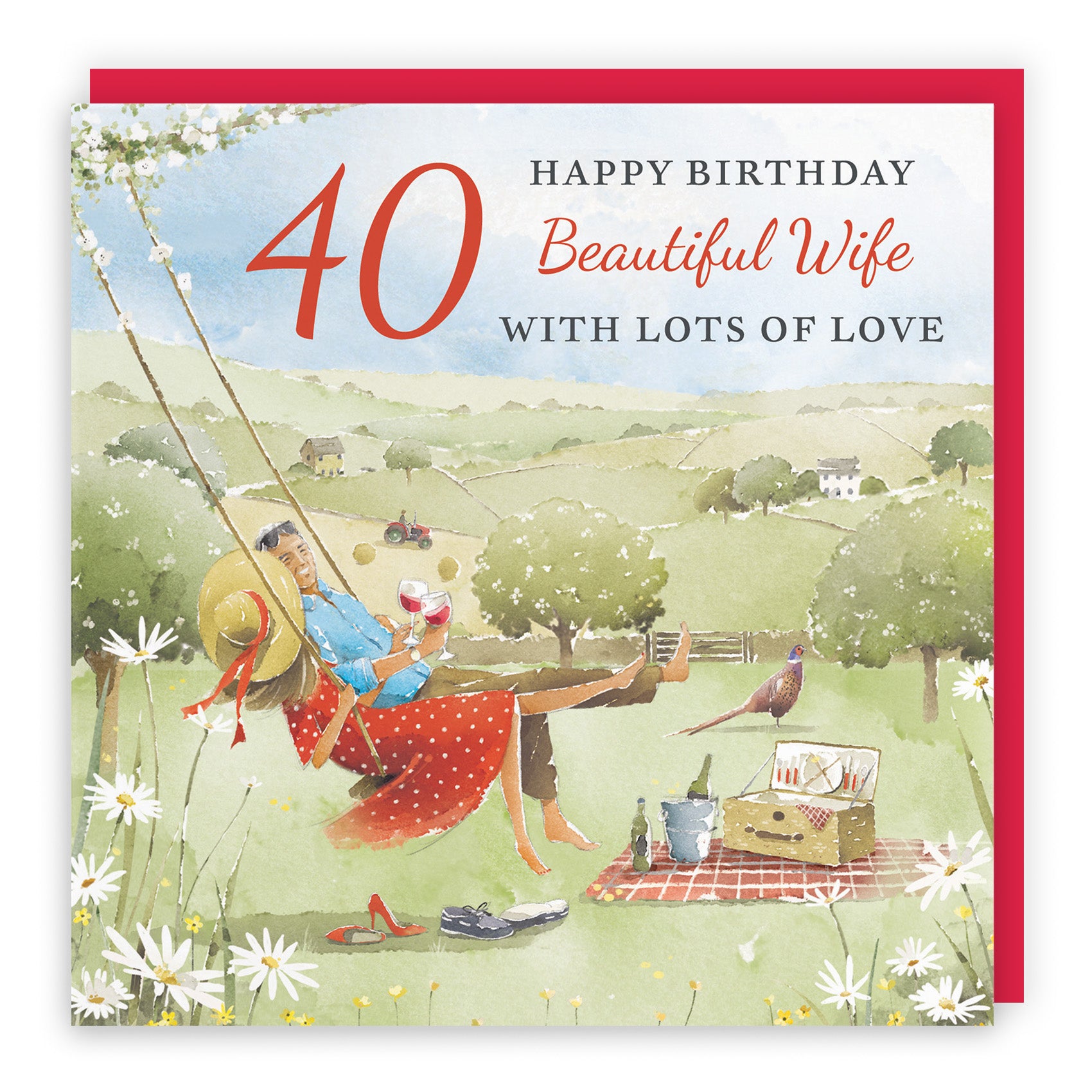 Meadow Picnic Birthday Card Milo's Gallery