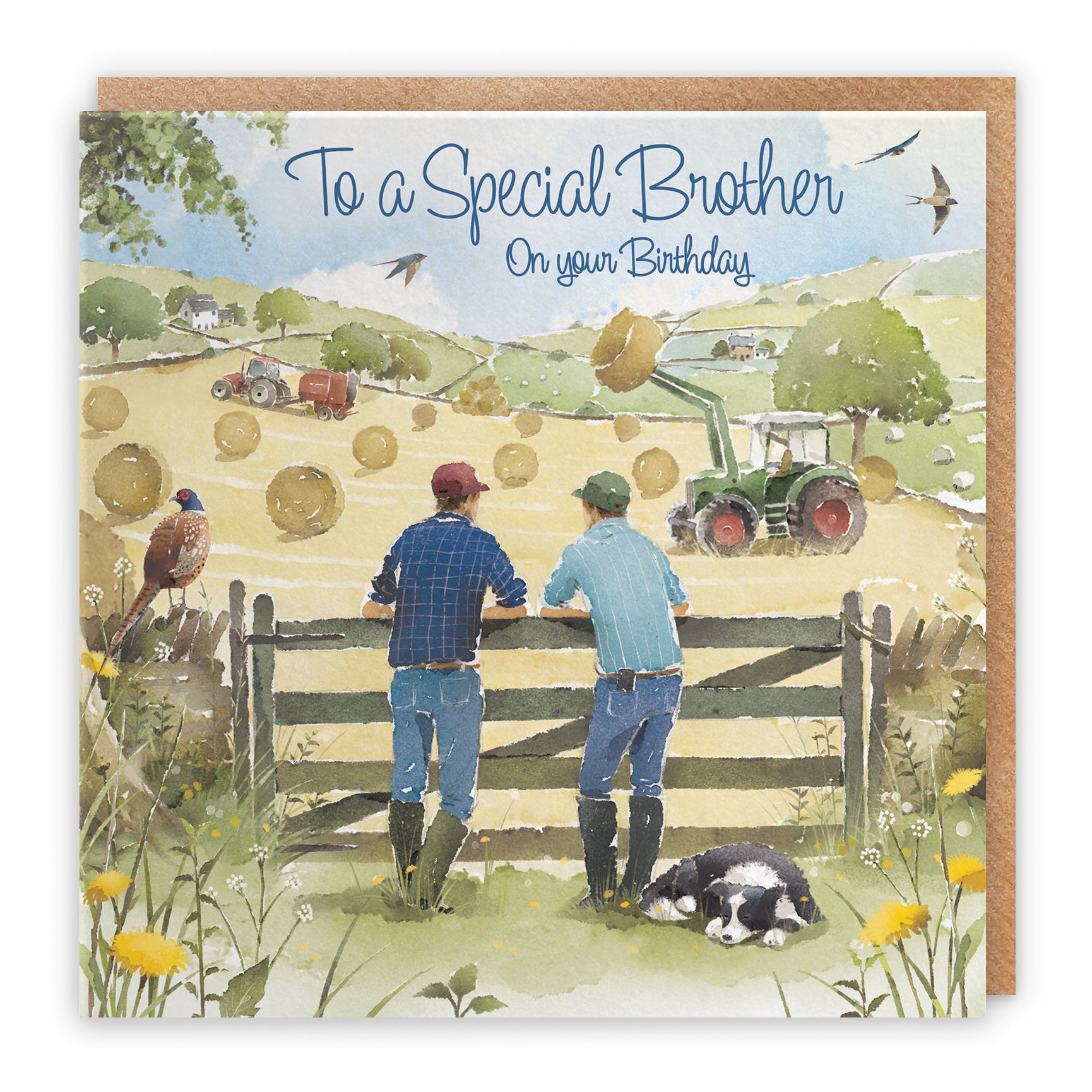 Farmers Haymaking Birthday Card Milo's Gallery