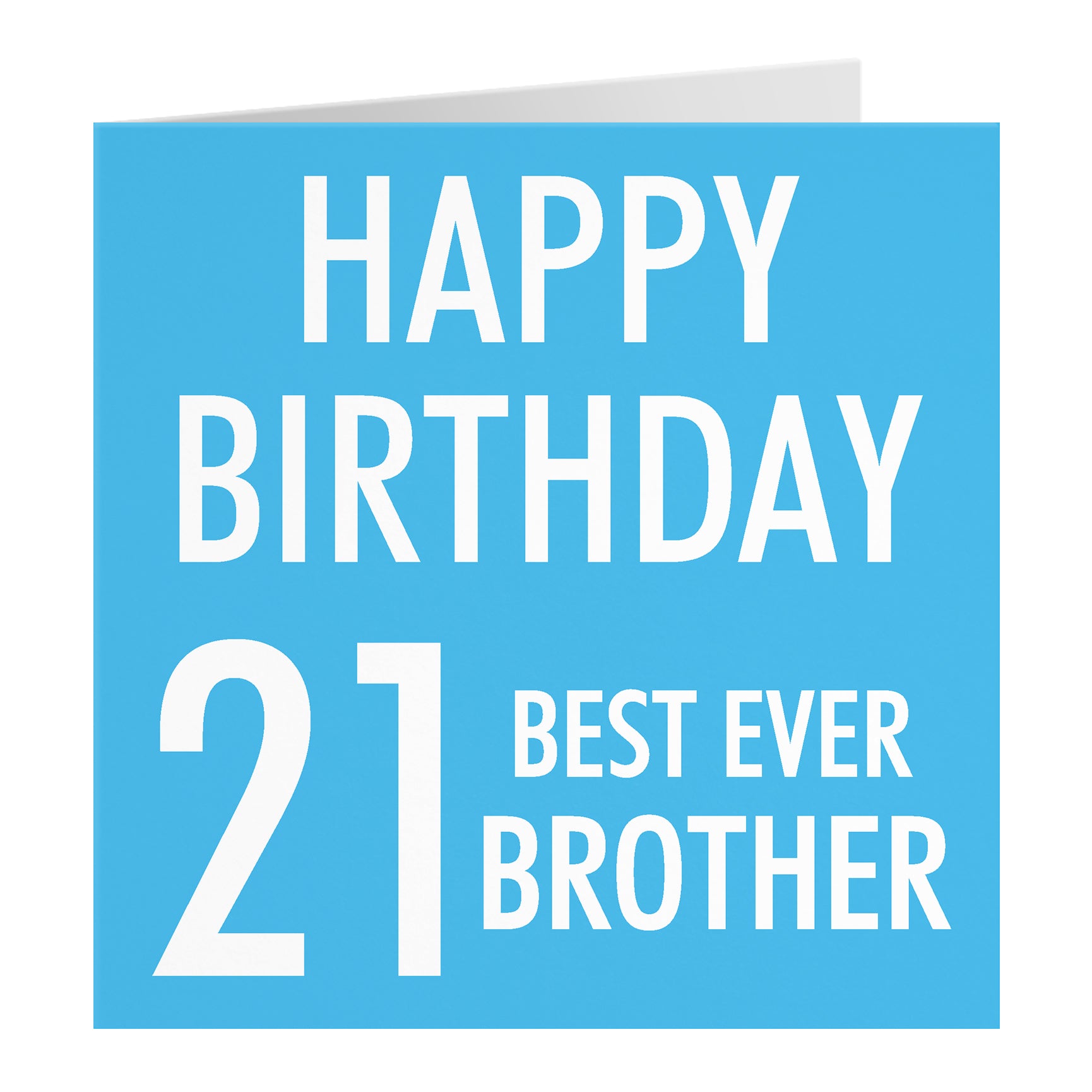 Blue Birthday Card Urban Colour