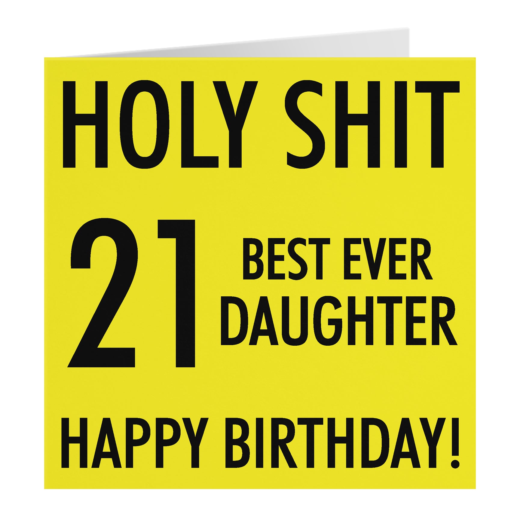 Funny Birthday Card Holy Shit
