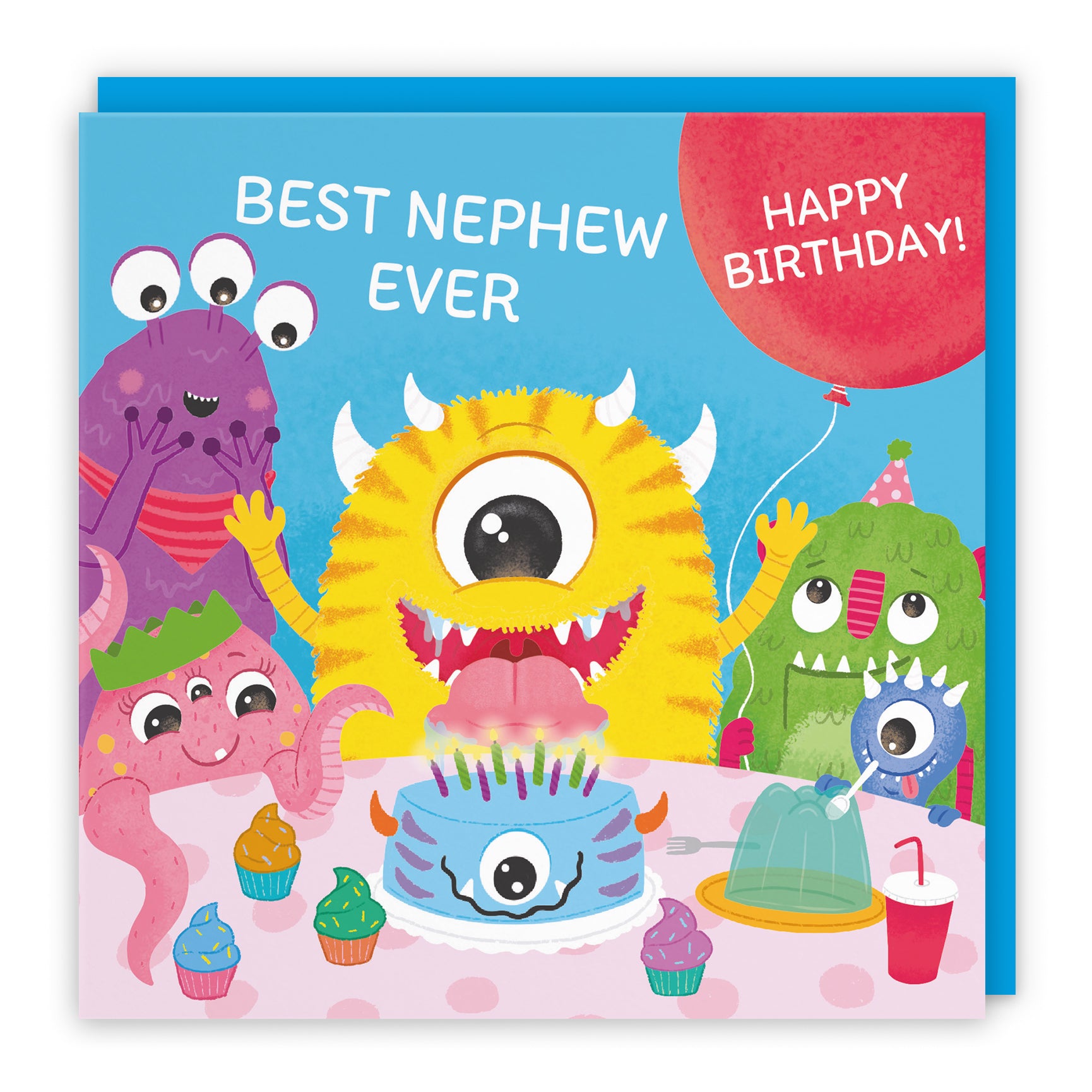 Monsters Party Cute Birthday Card Imagination