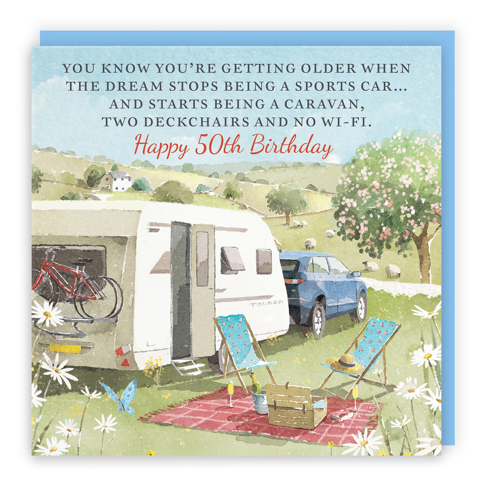Caravan Holiday Birthday Card Milo's Gallery