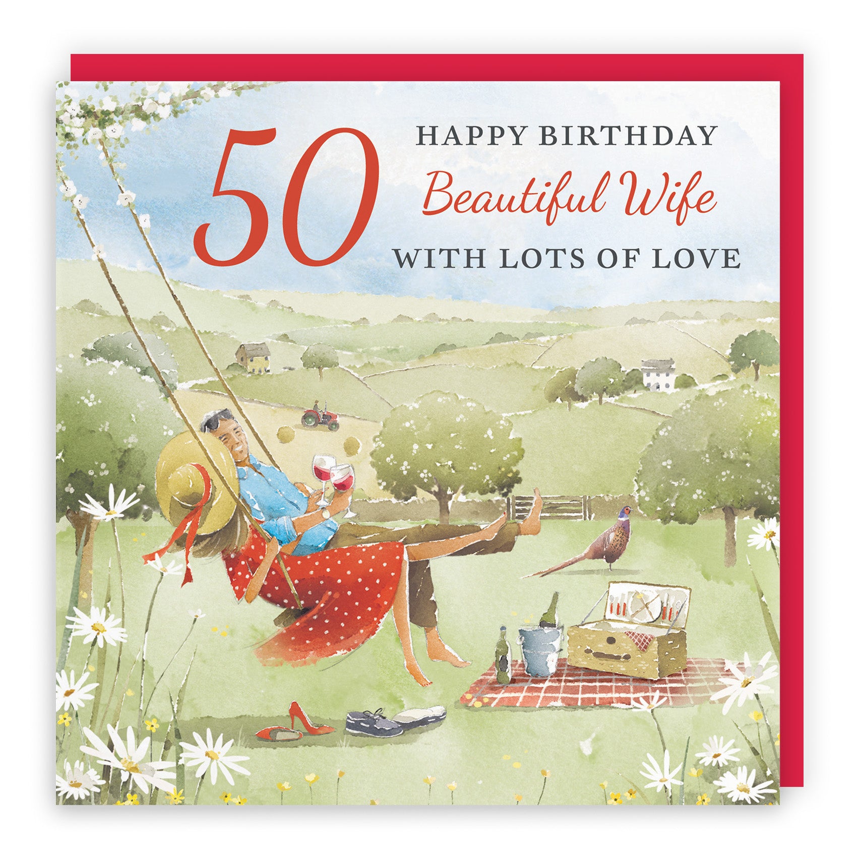Meadow Picnic Birthday Card Milo's Gallery