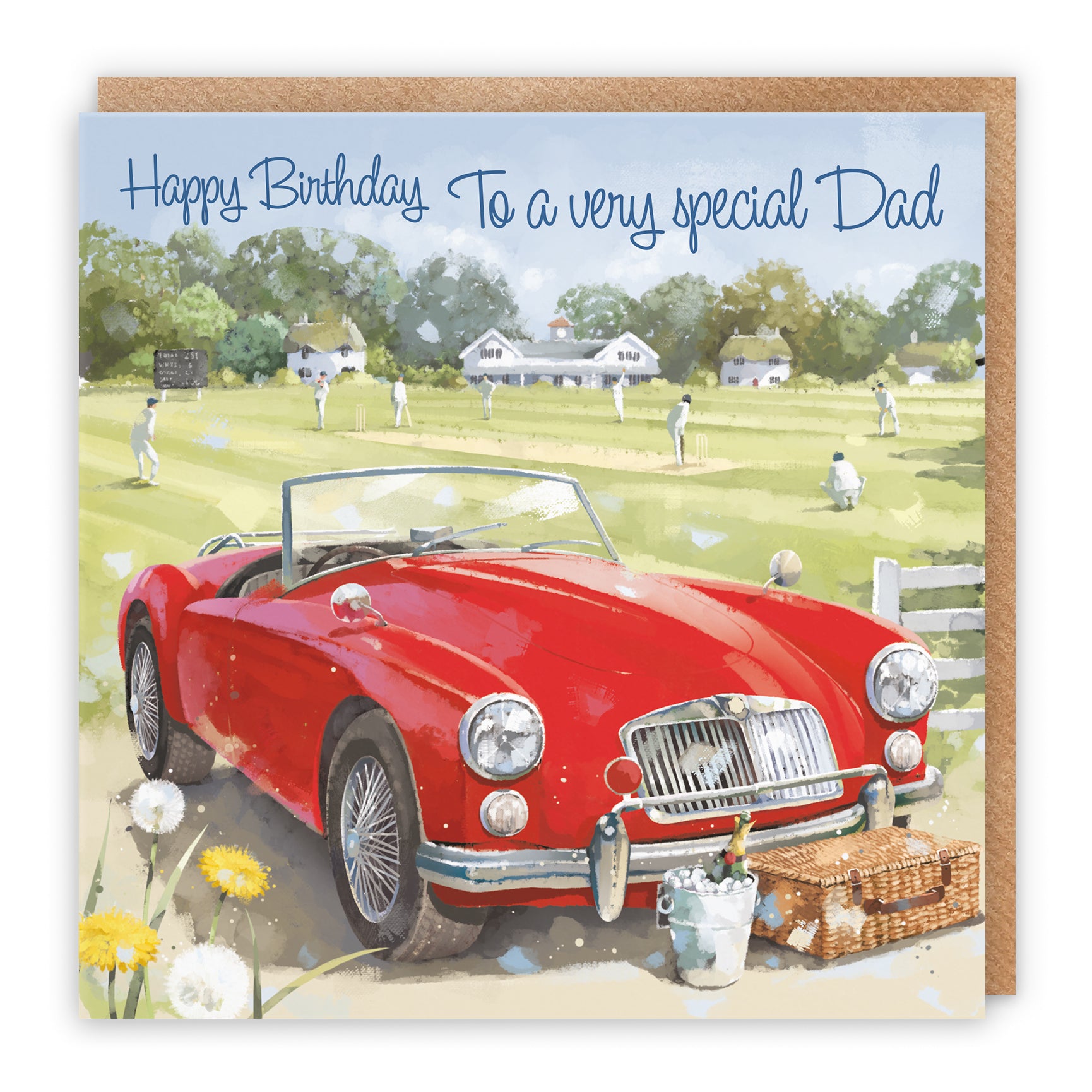 Classic Sports Car Birthday Card Milo's Gallery