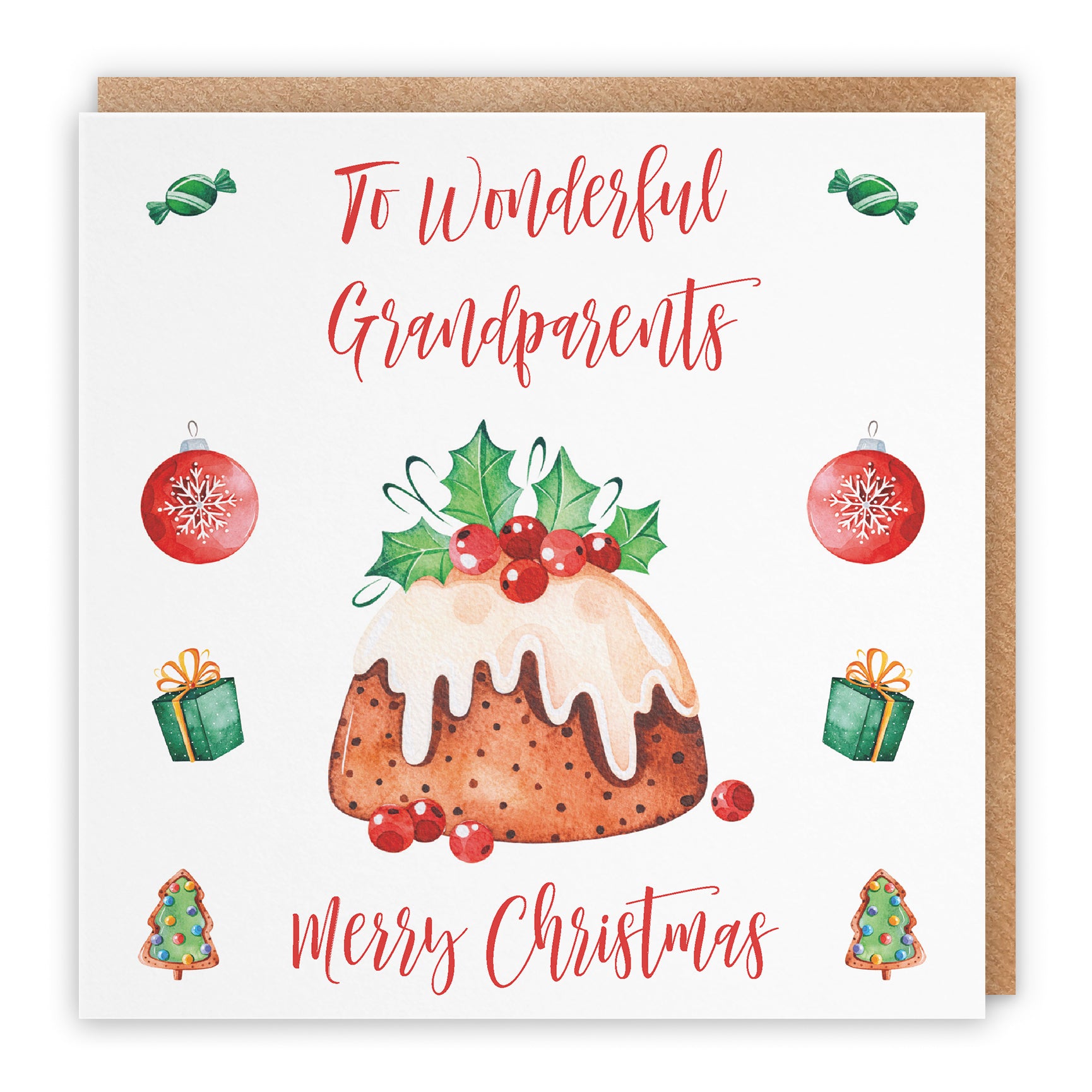 Christmas Card Christmas Pudding