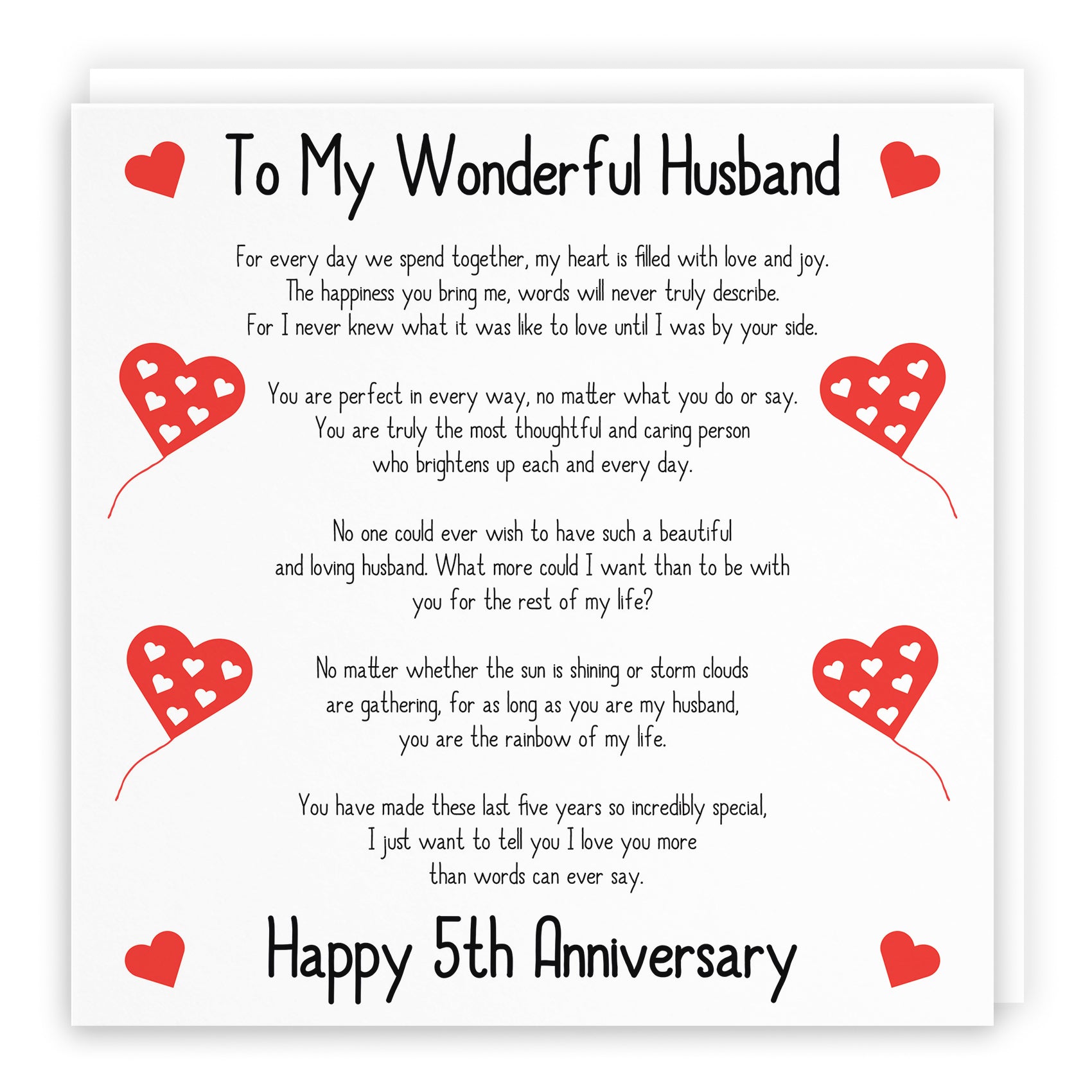 Romantic Verses Anniversary Card