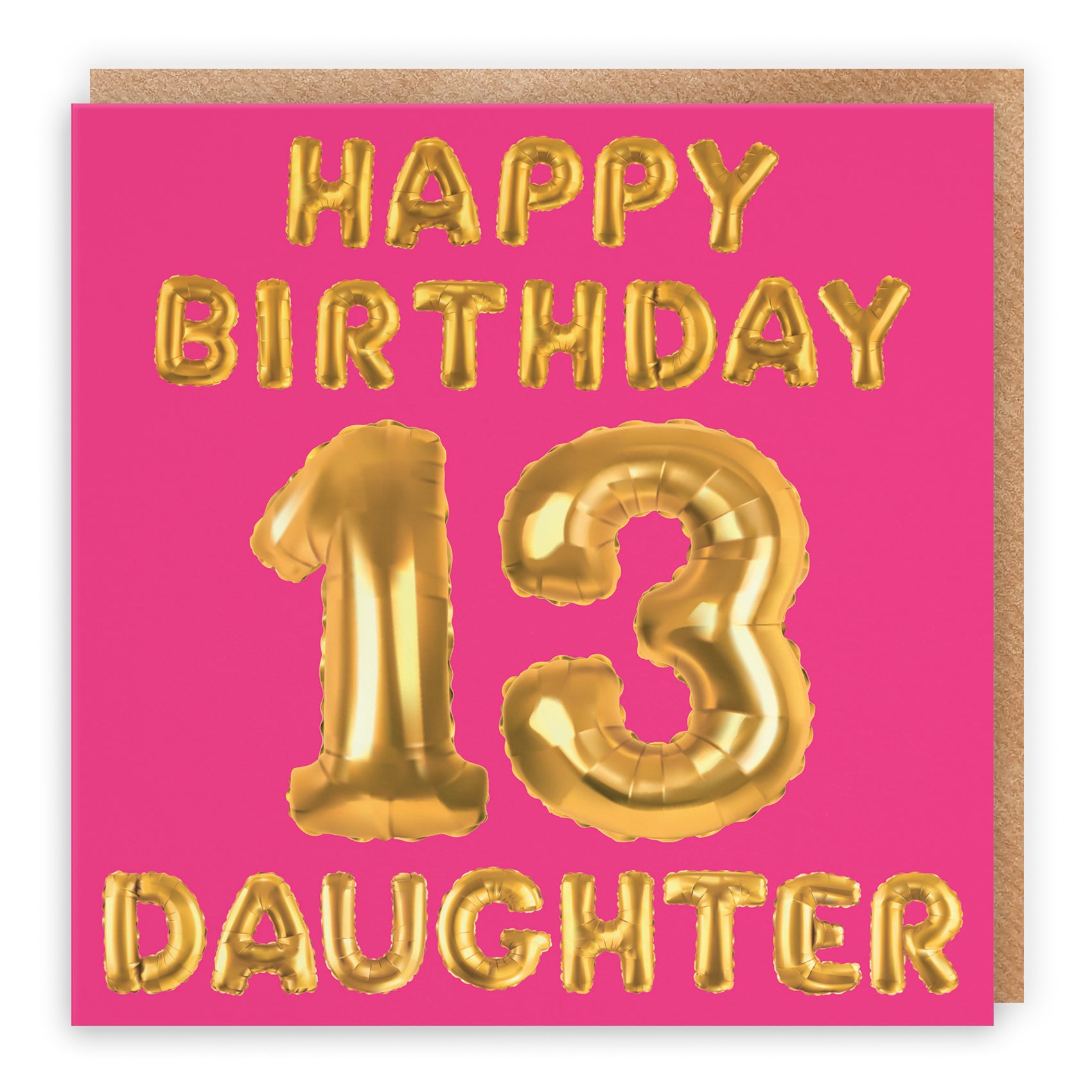 Pink Balloon Birthday Card