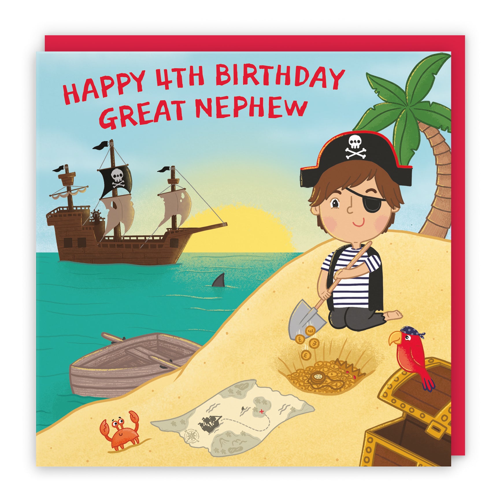 Pirate Birthday Card Treasure Map Imagination