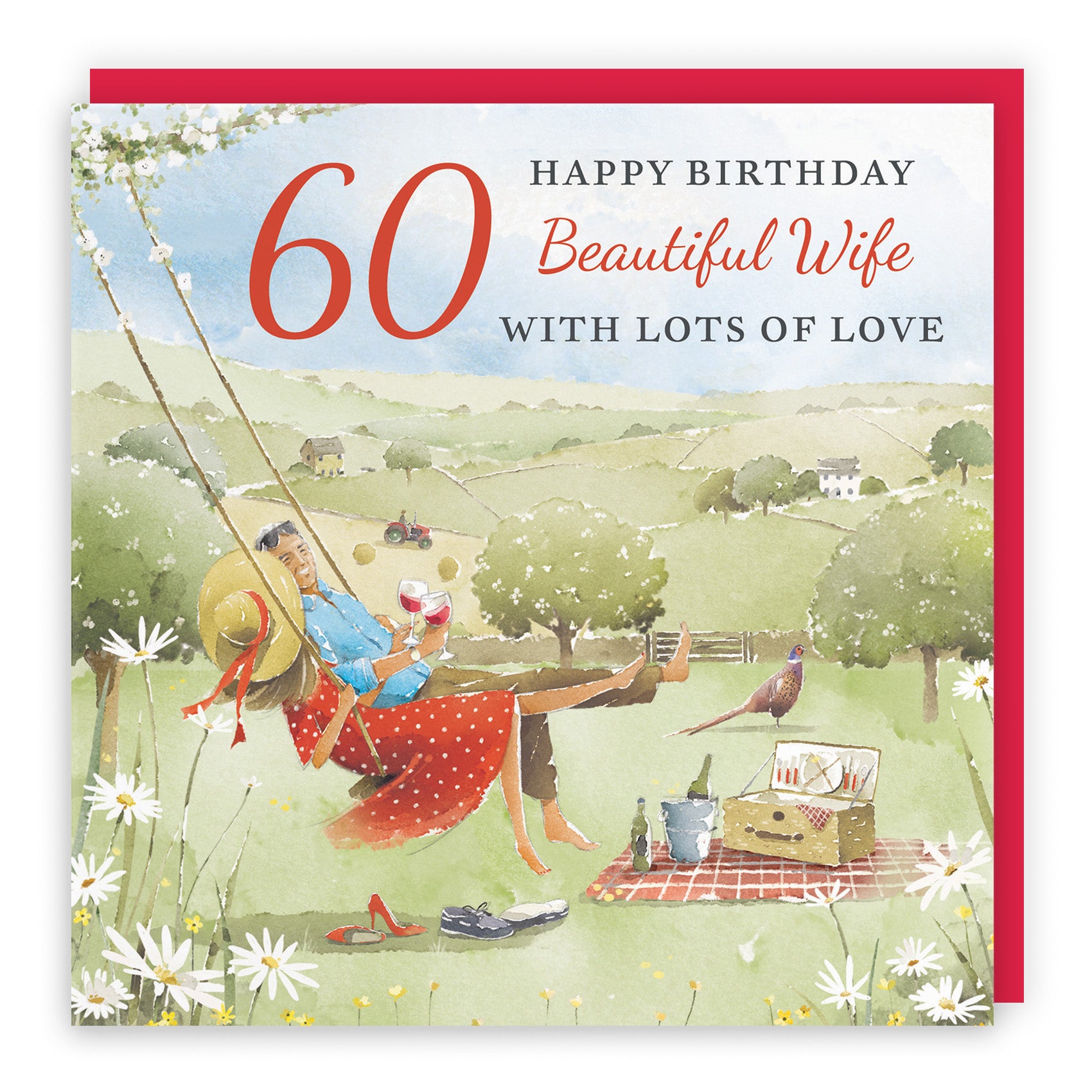 Meadow Picnic Birthday Card Milo's Gallery