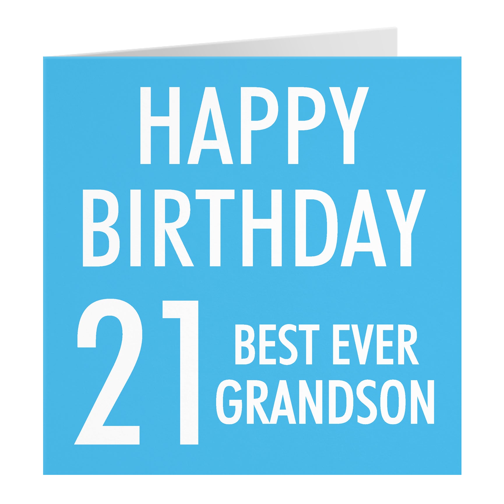 Blue Birthday Card Urban Colour