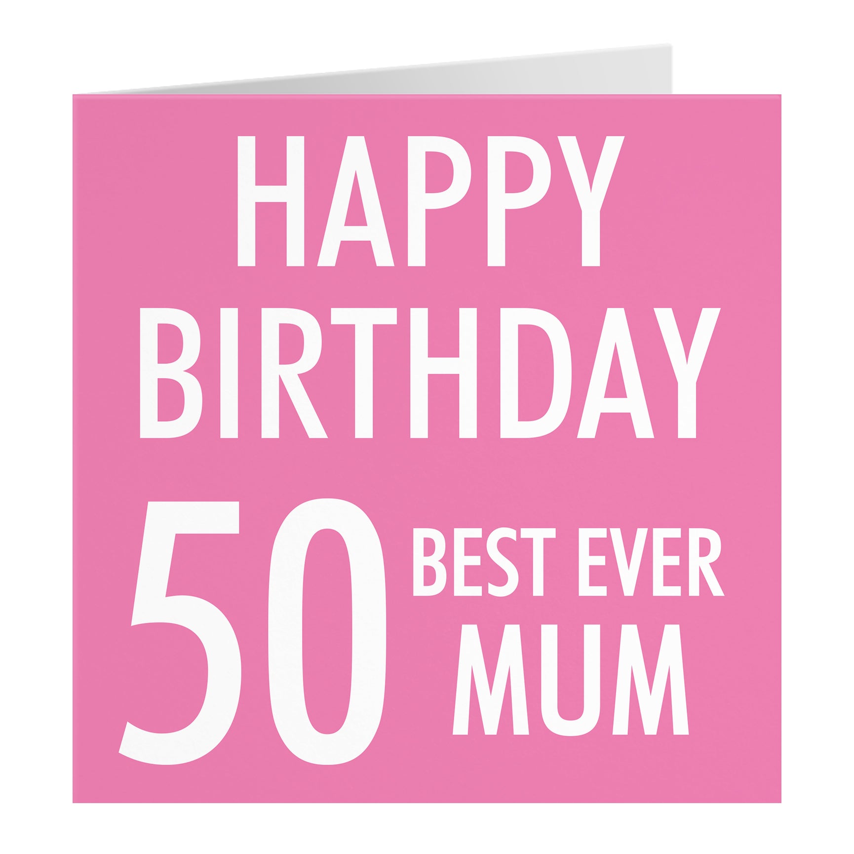Pink Birthday Card Urban Colour