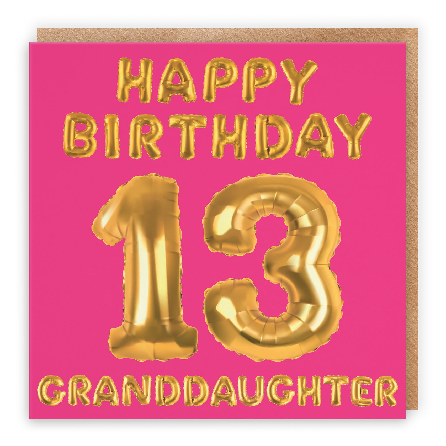 Pink Balloon Birthday Card