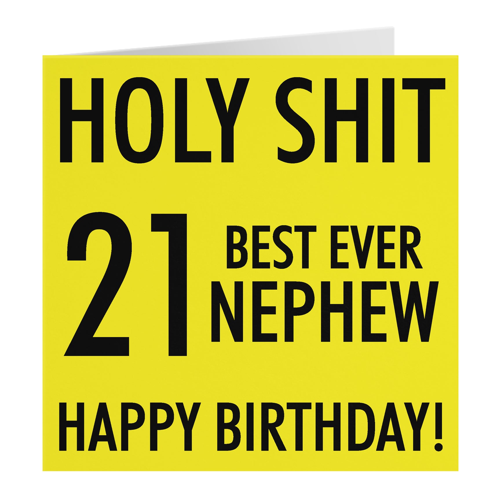 Funny Birthday Card Holy Shit
