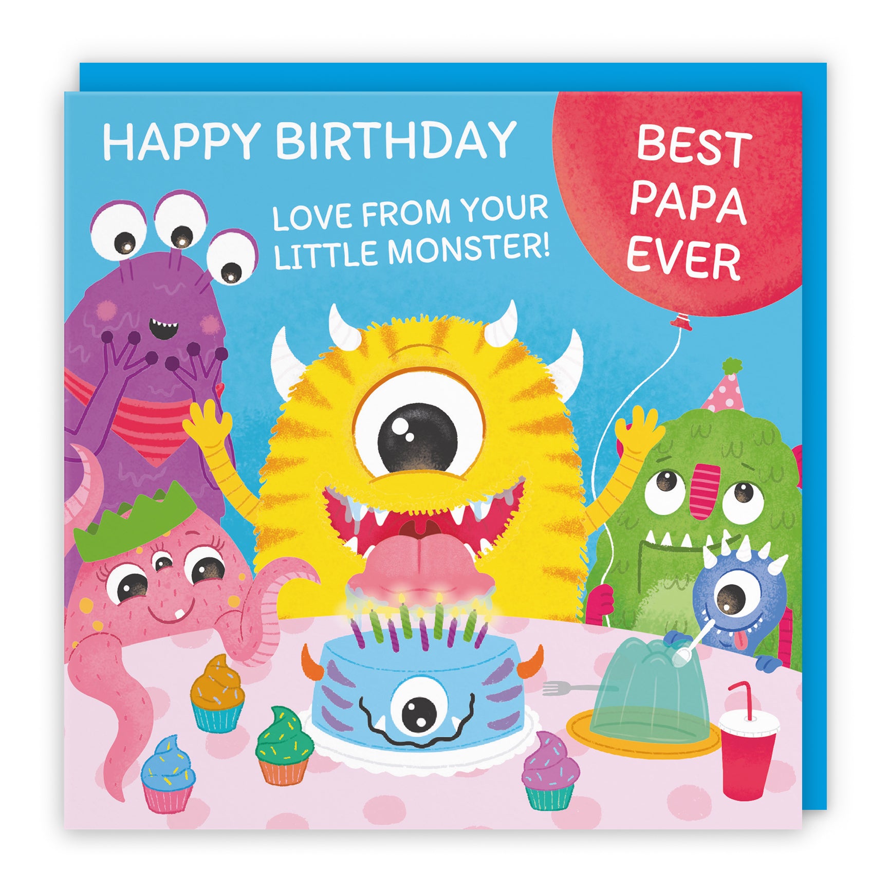 Monsters Party Cute Birthday Card Imagination