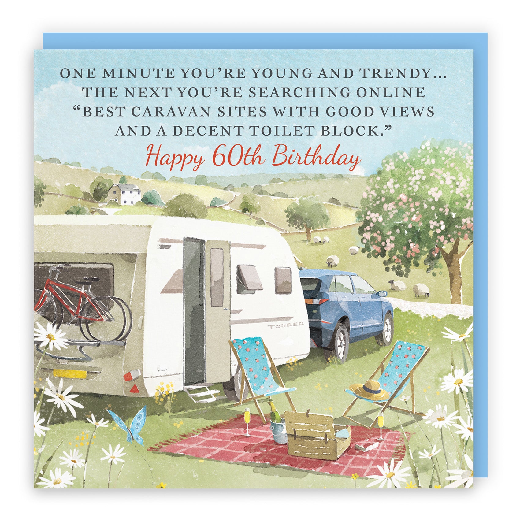 Caravan Holiday Birthday Card Milo's Gallery