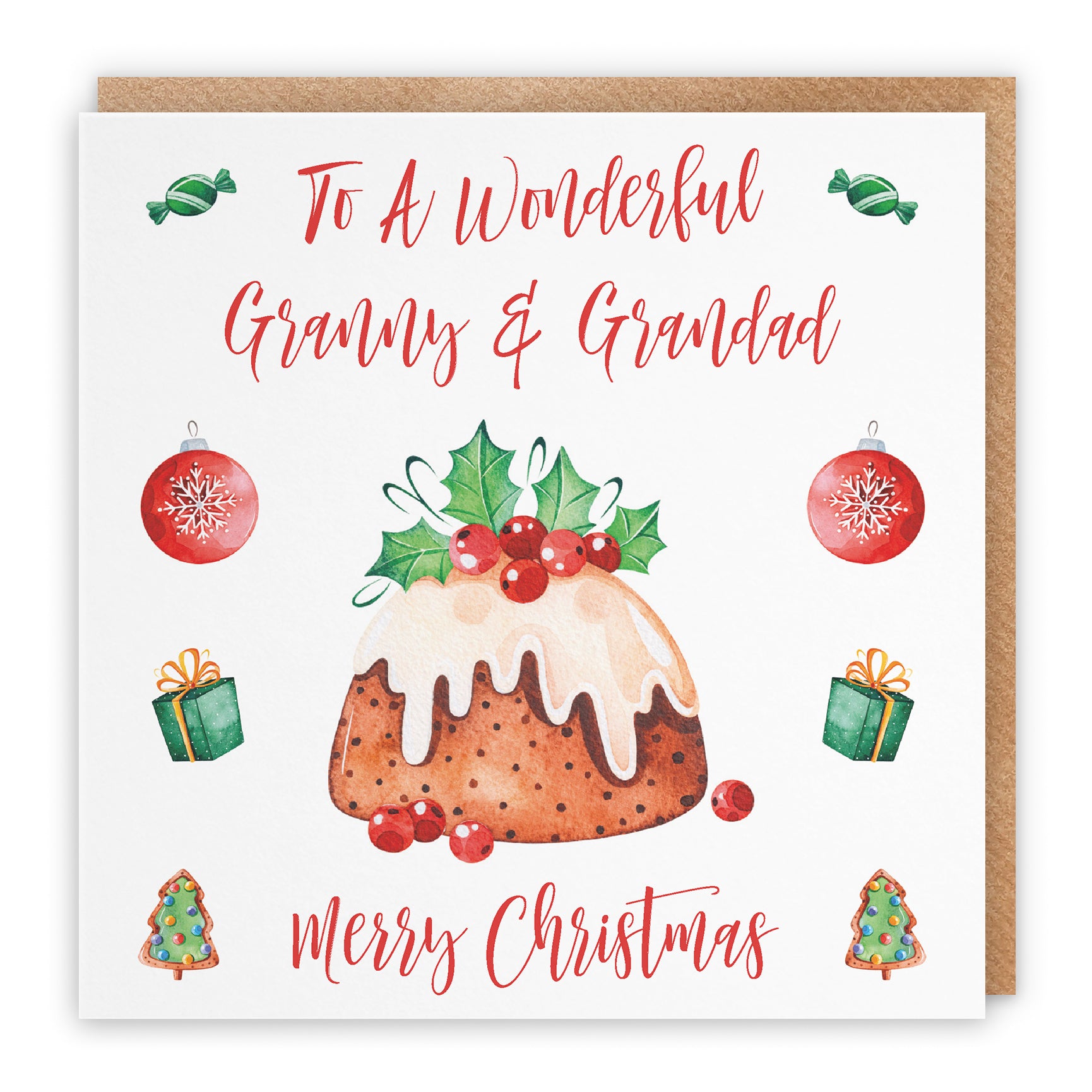 Christmas Card Christmas Pudding