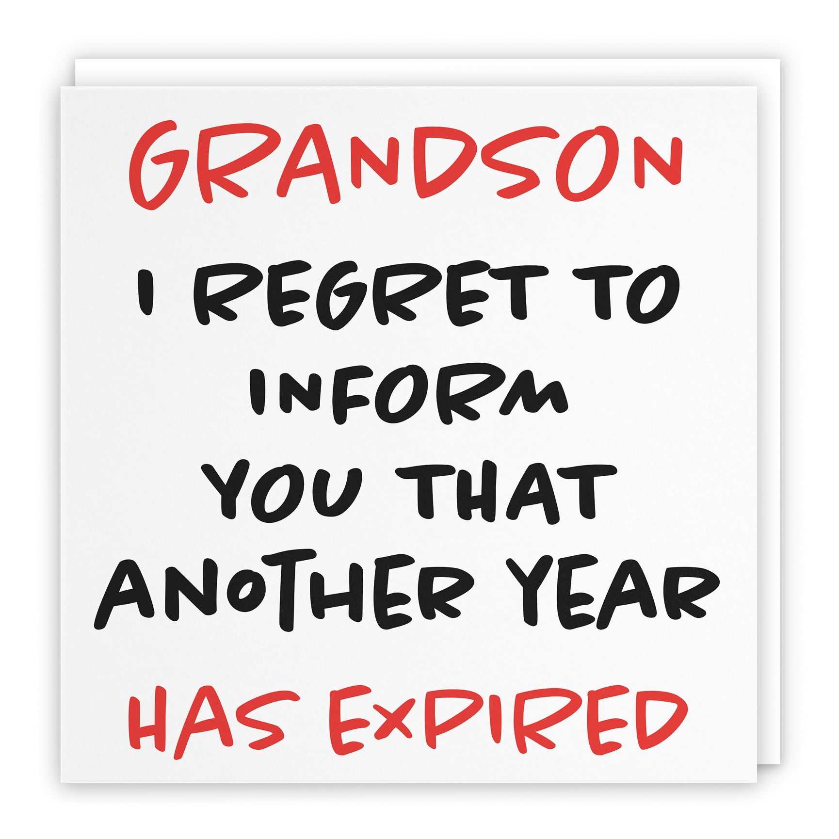 Funny Another Year Expired Birthday Card Retro