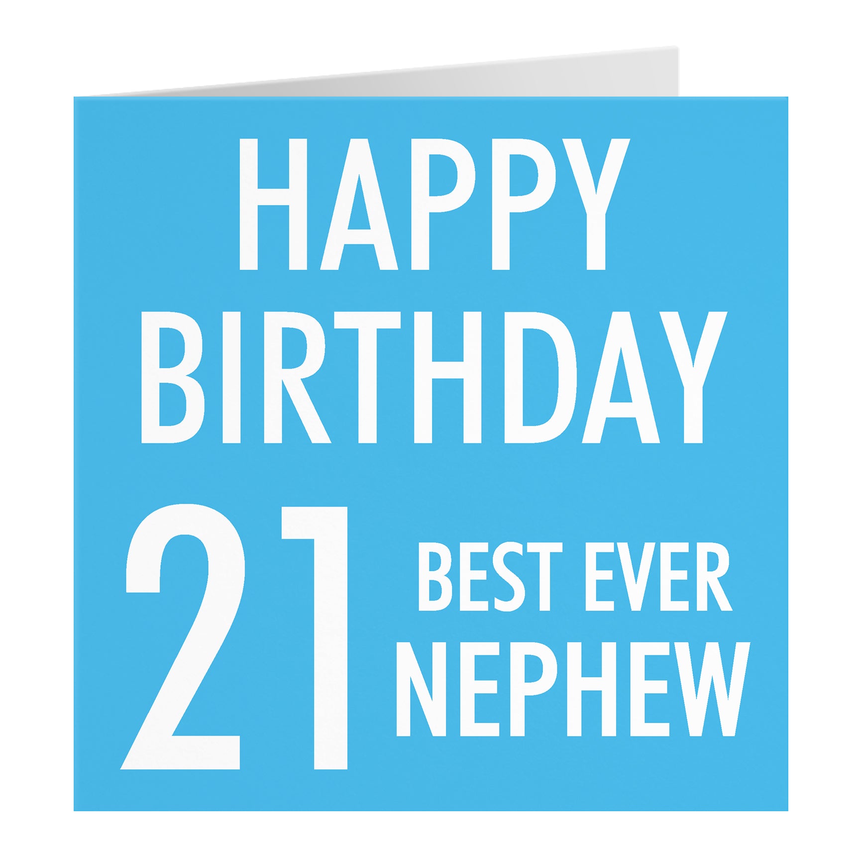 Blue Birthday Card Urban Colour