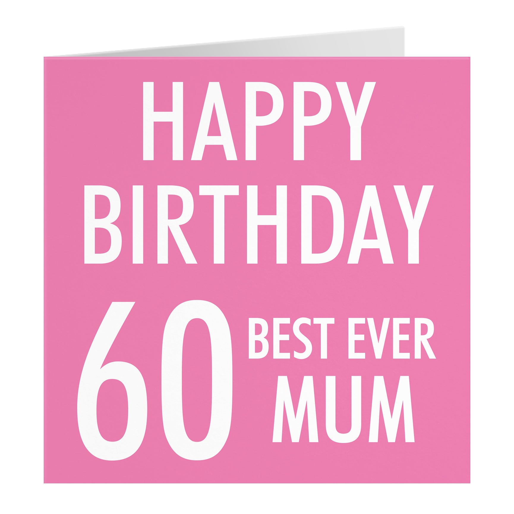 Pink Birthday Card Urban Colour