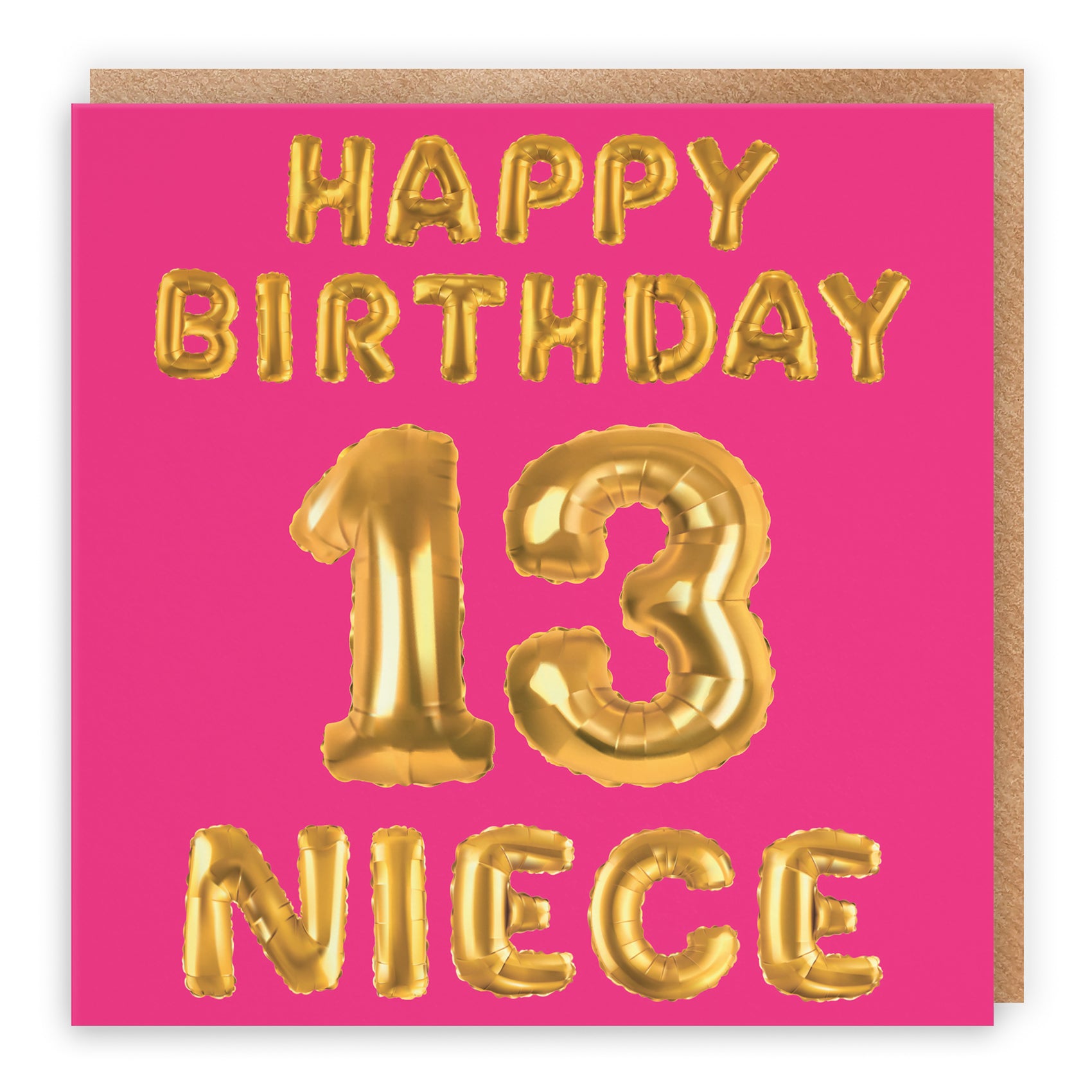 Pink Balloon Birthday Card