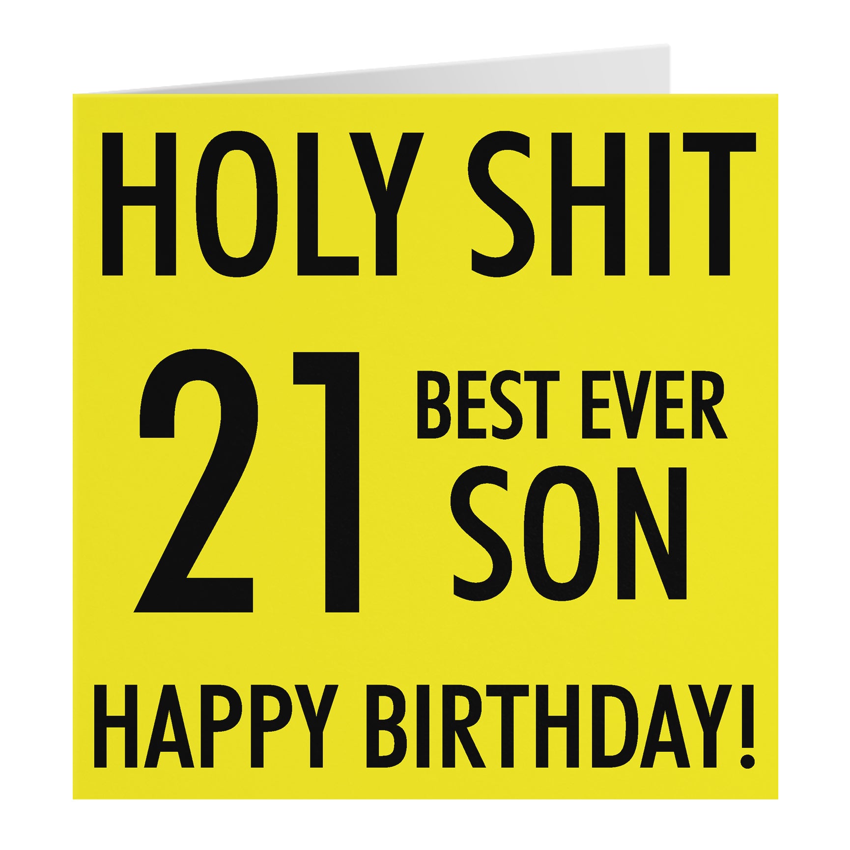 Funny Birthday Card Holy Shit