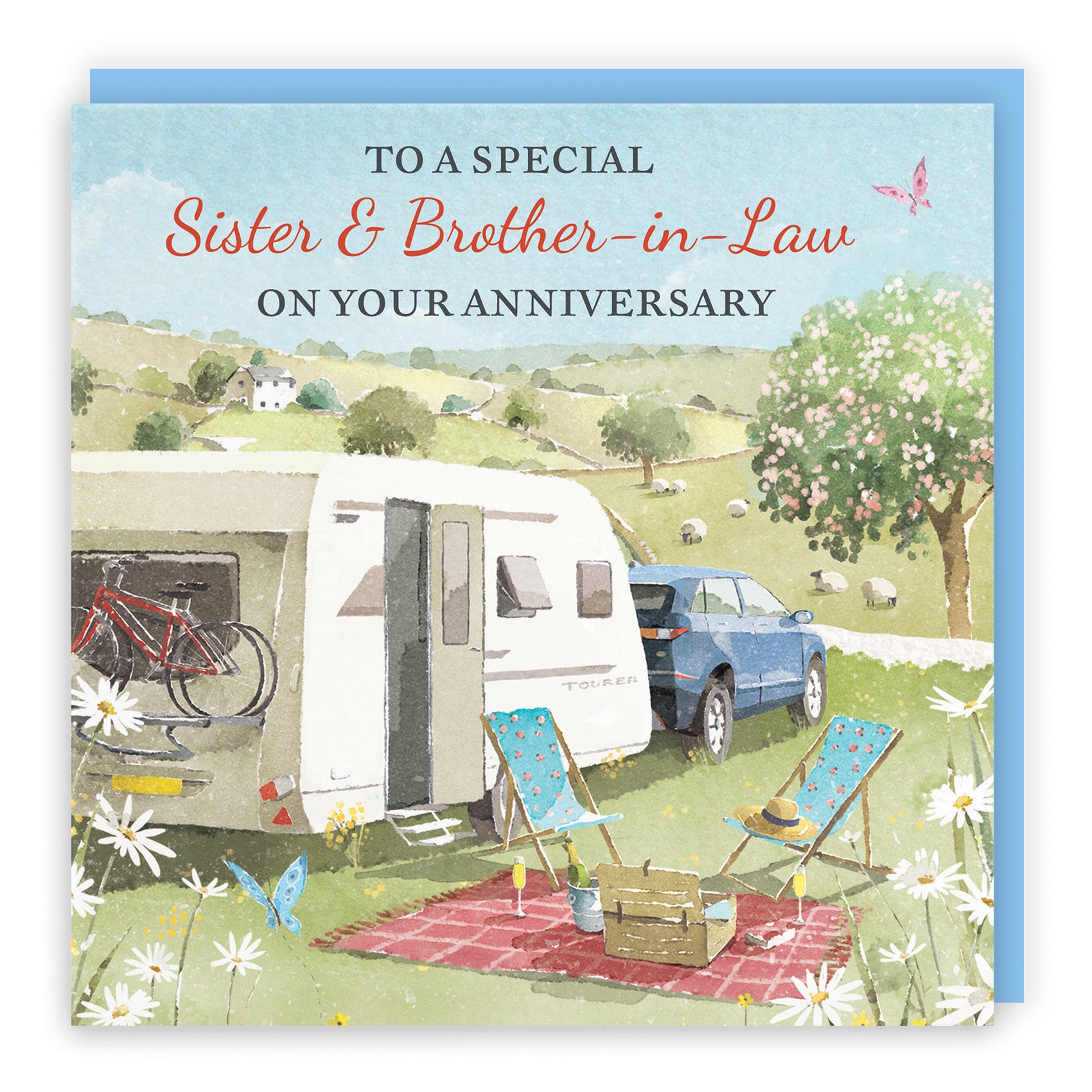 Caravan Holiday Anniversary Card Milo's Gallery