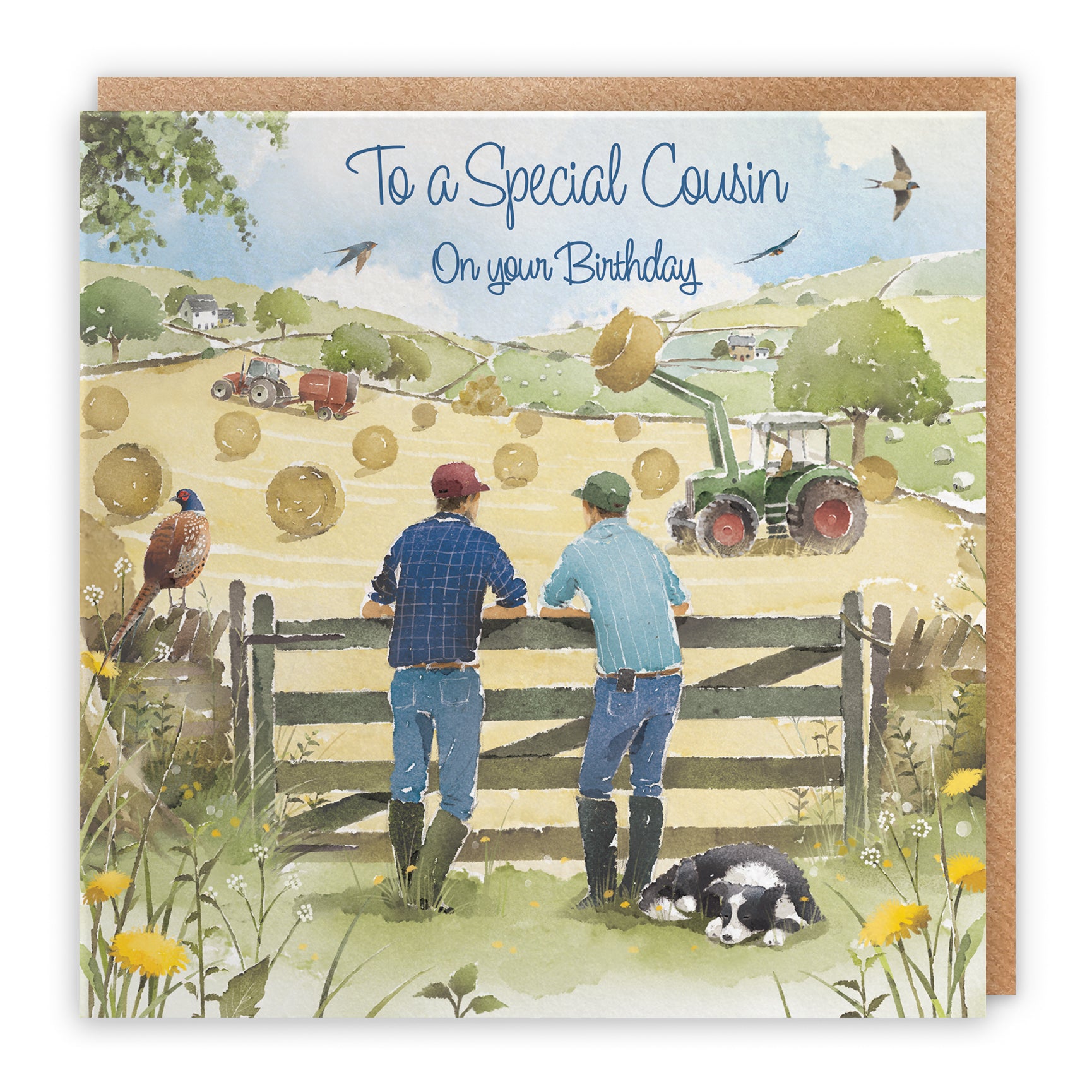 Farmers Haymaking Birthday Card Milo's Gallery
